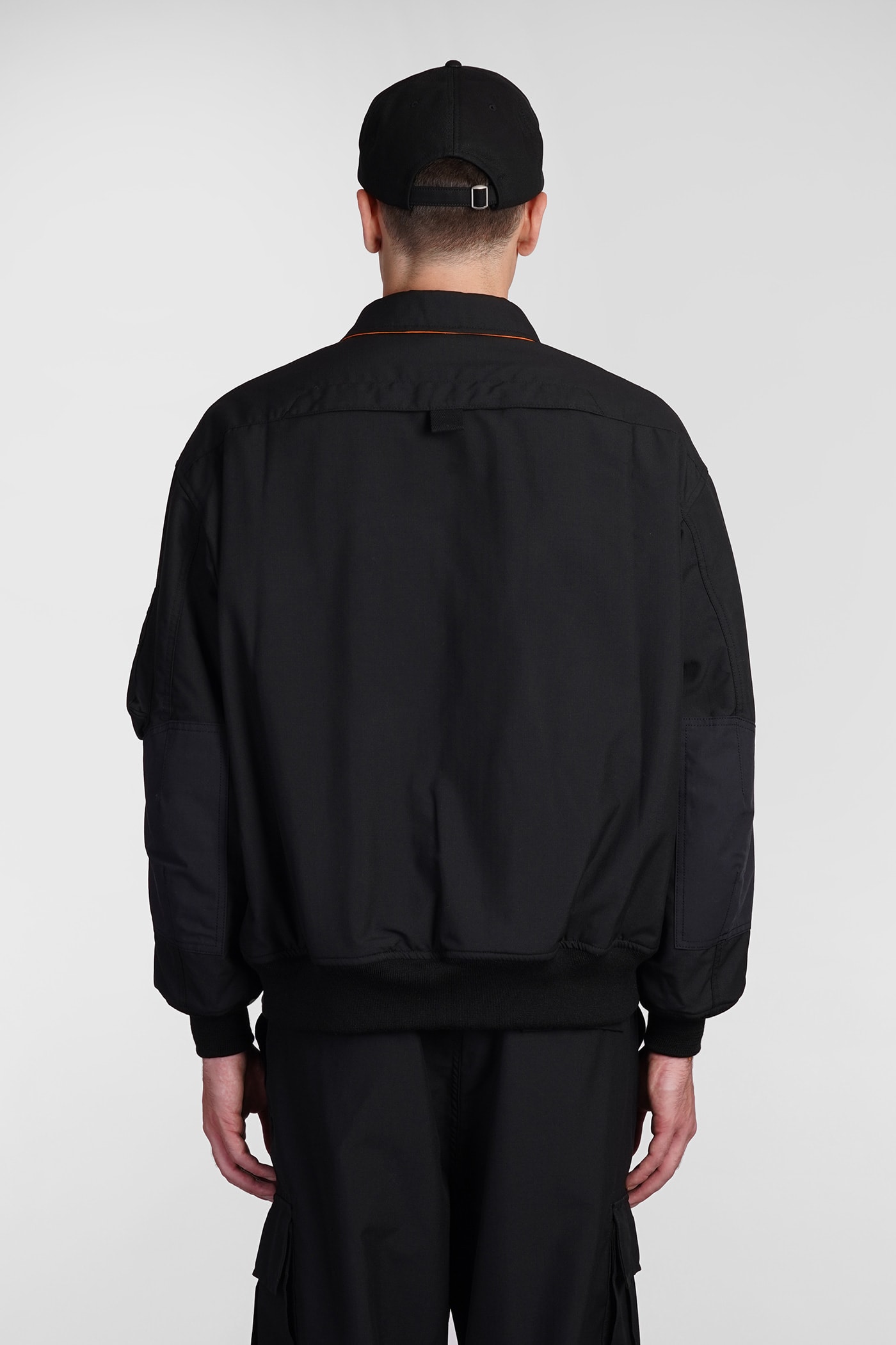 Shop Comme Des Garçons Homme Deux Bomber In Black Wool