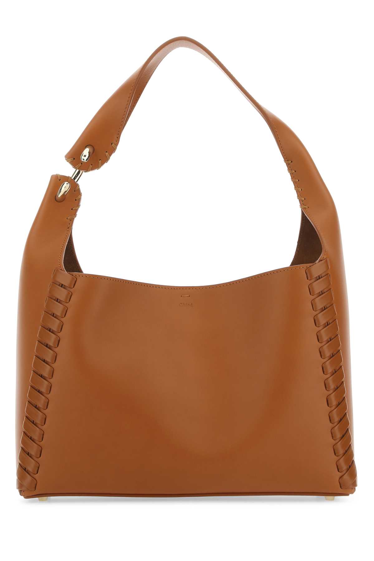 Shop Chloé Caramel Leather Mate Shoulder Bag In 247