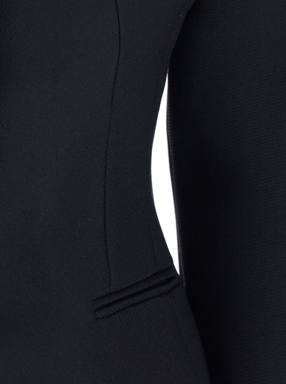 Jacquemus Black Blouse With Front Neckline And Side Pockets In Cotton Blend Woman In Black
