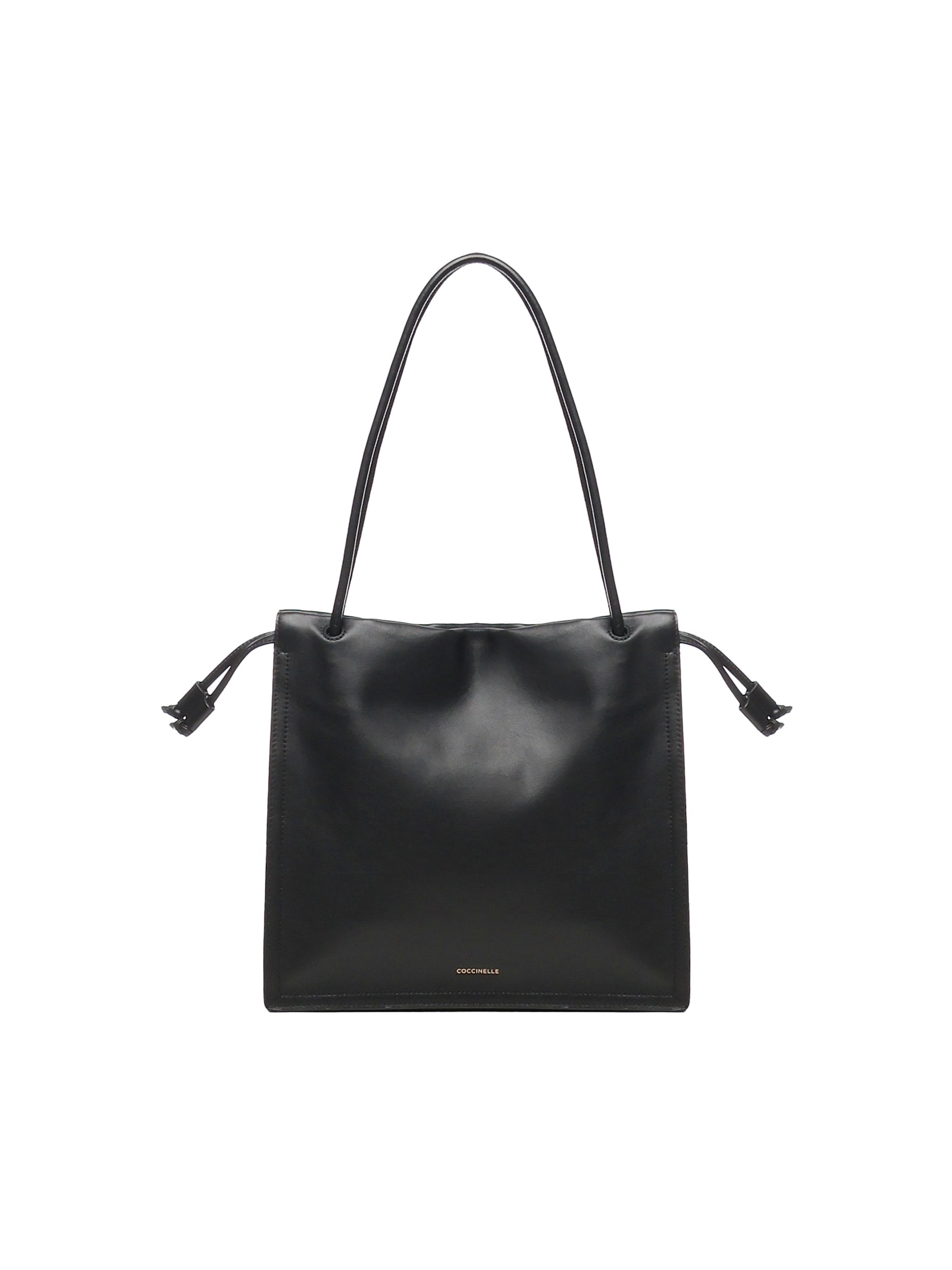Shop Coccinelle Drawstring Bag In Black