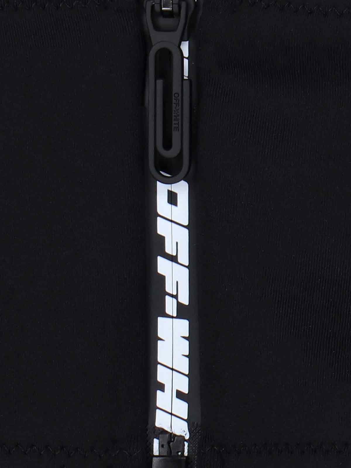 Shop Off-white Zip Detail Bikini In Black