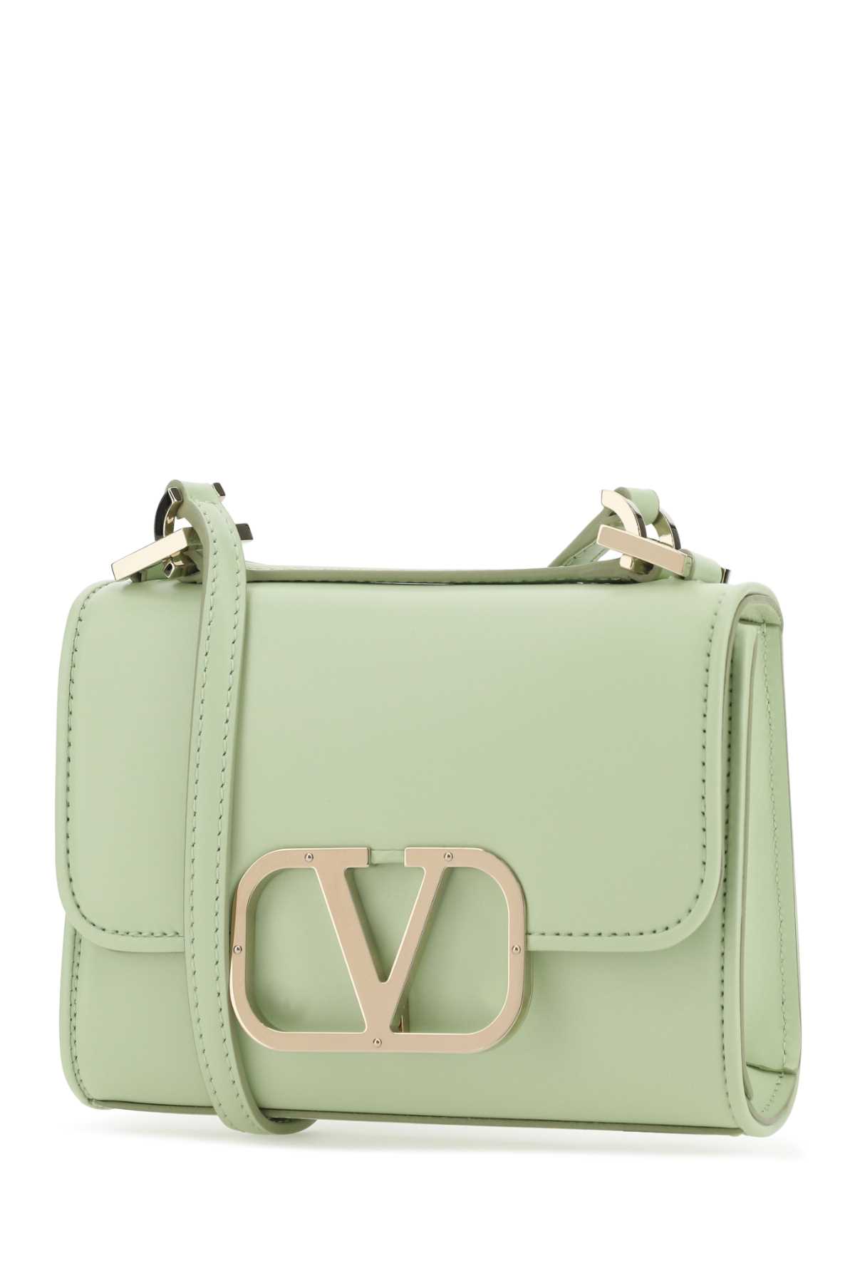 Valentino Garavani Pastel Green Vlogo Crossbody Bag