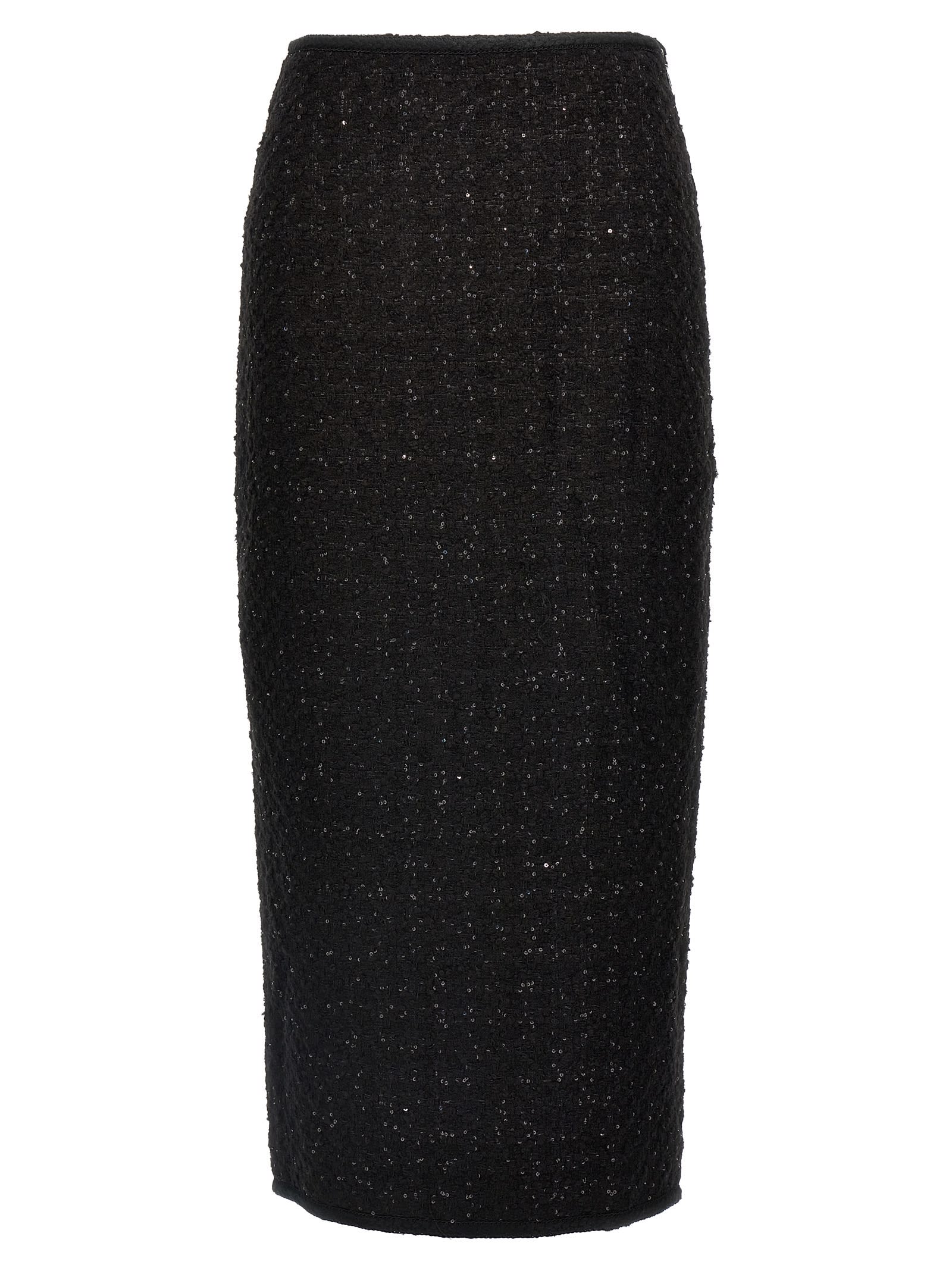 Maxi Bouclé Skirt