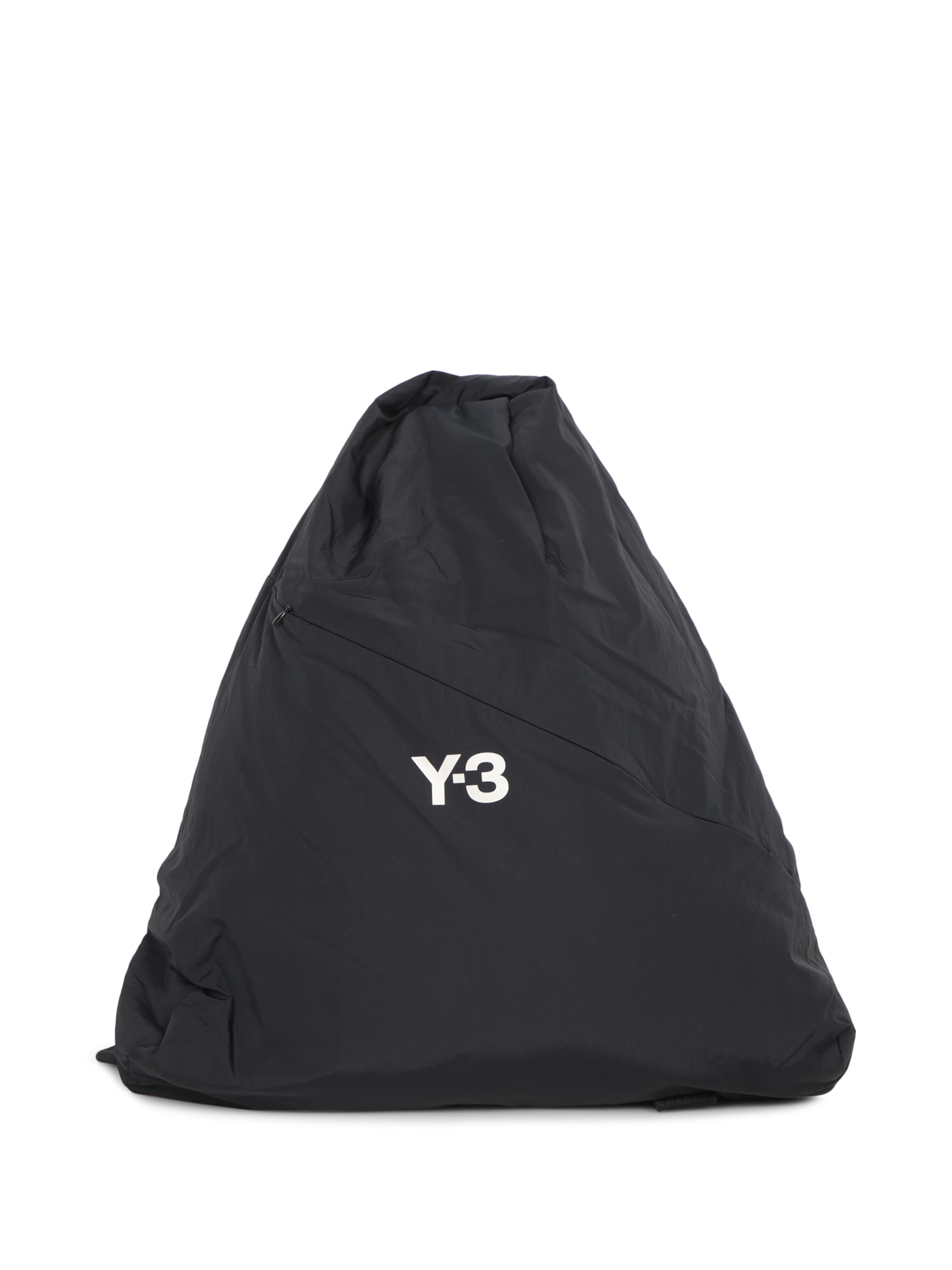 Y-3 BLACK DRAWSTRING BACKPACK 