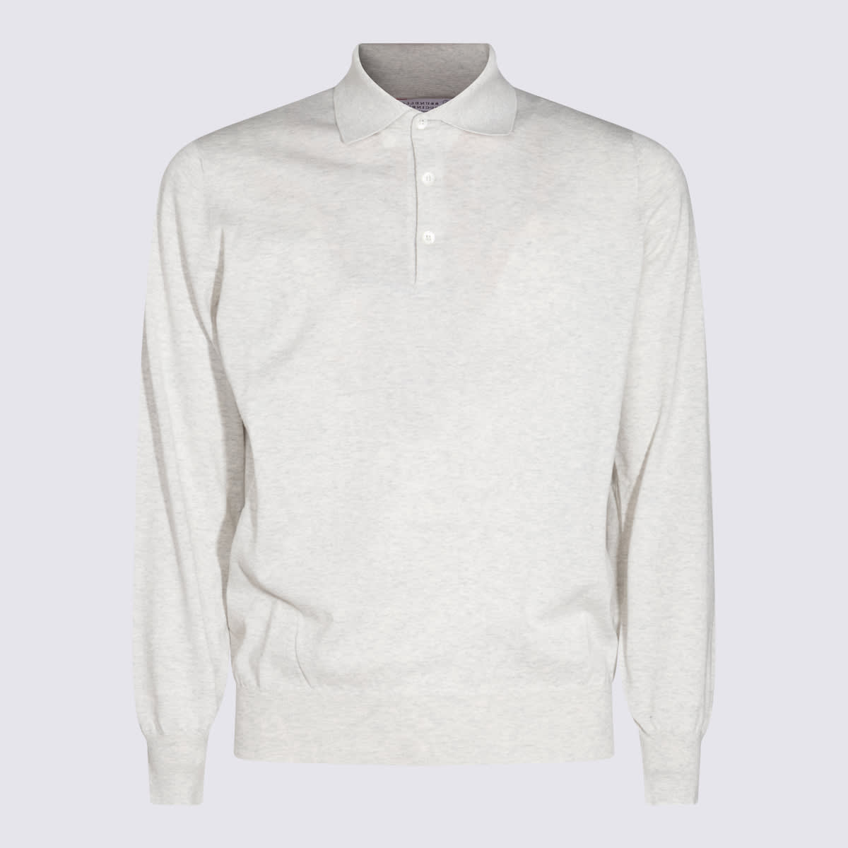 Shop Brunello Cucinelli Beige Cotton Knitwear In Nebbia+panama