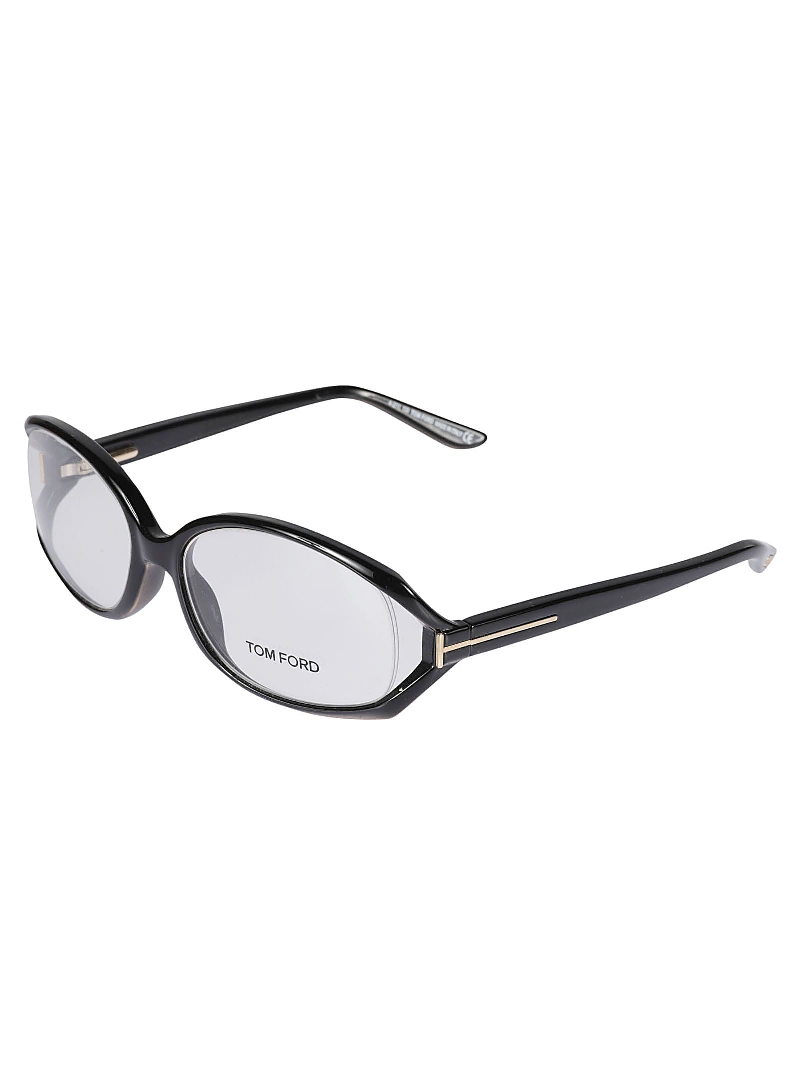 Shop Tom Ford Classic Clear Lense Glasses In Nero