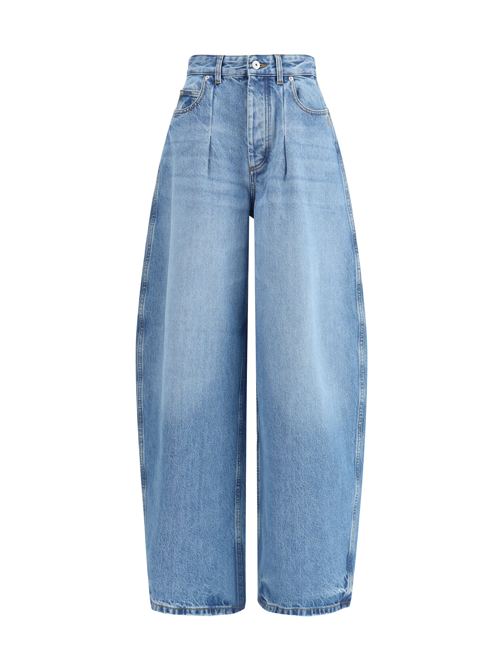 Jacquemus Le De-nimes Oversized Jeans In Blue