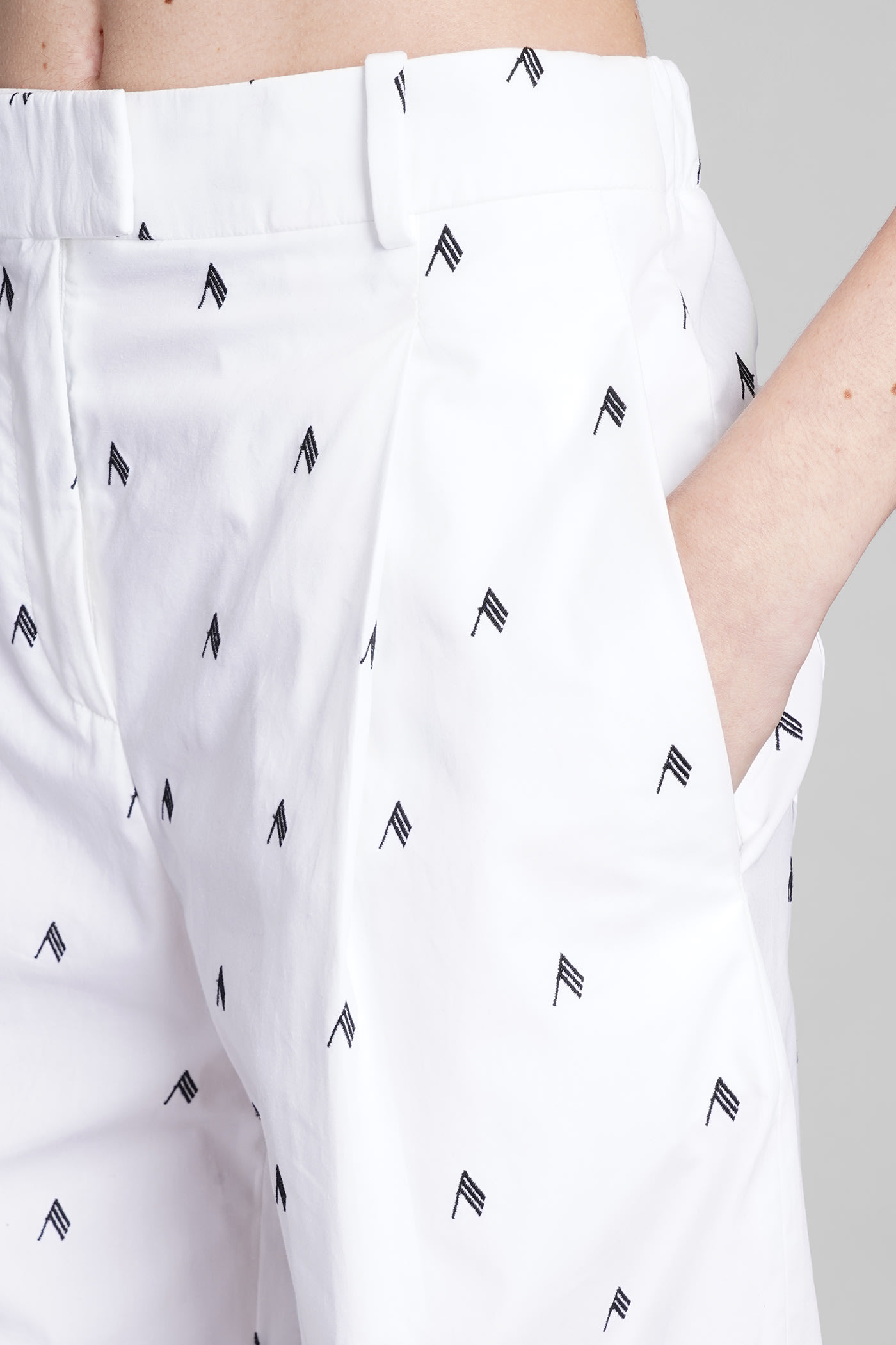 Shop Attico All Over Logo Pants In 20