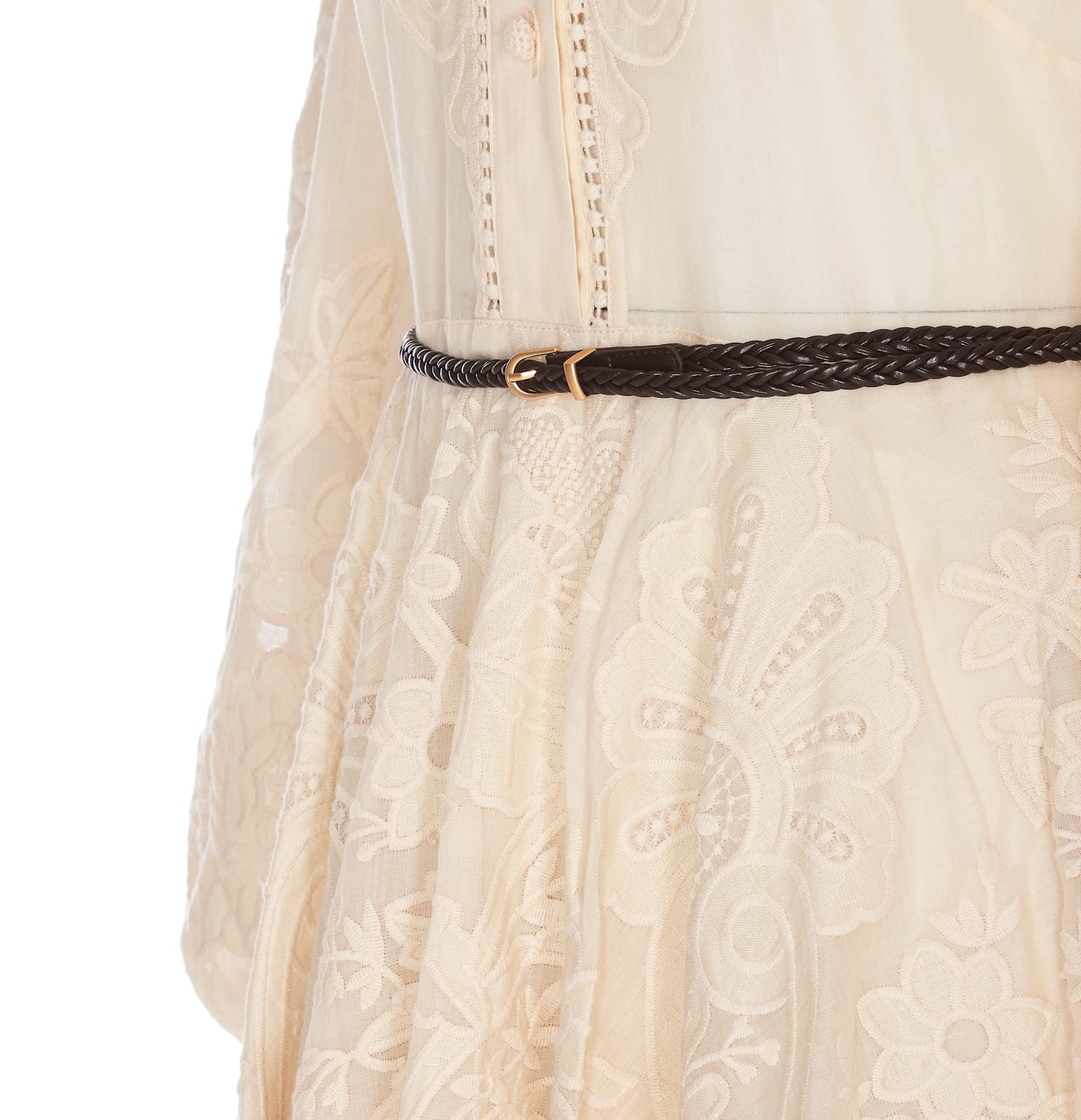 Shop Zimmermann Ottie Mini Dress In White