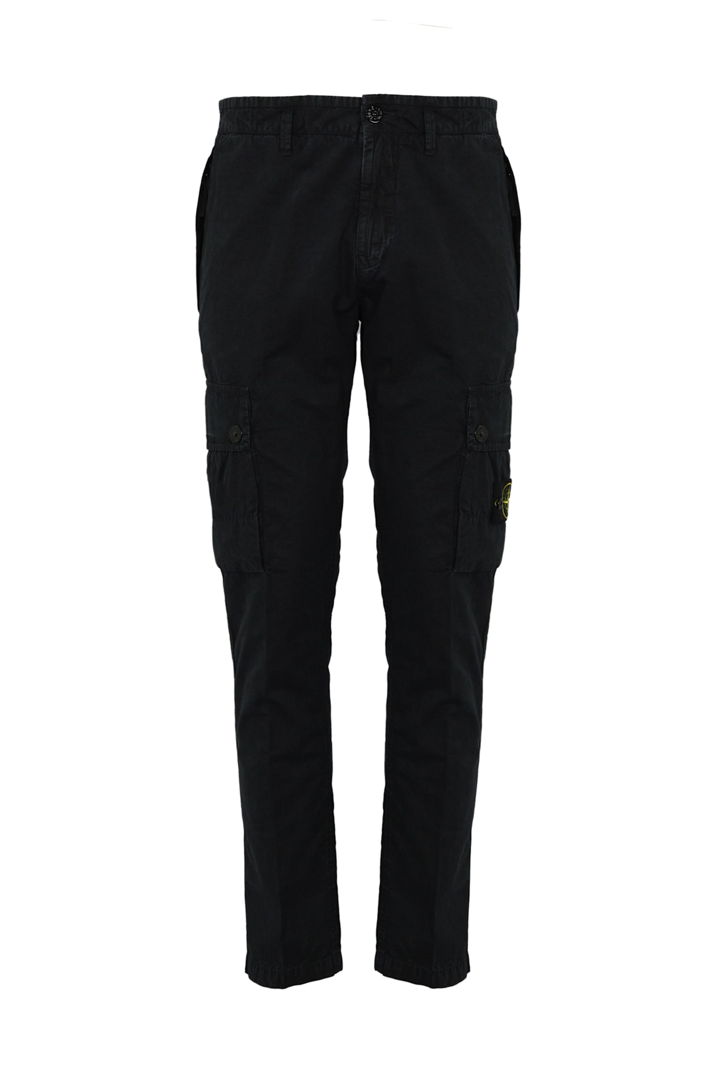 Stone Island Logo Patch Tapered Leg Sweatpants