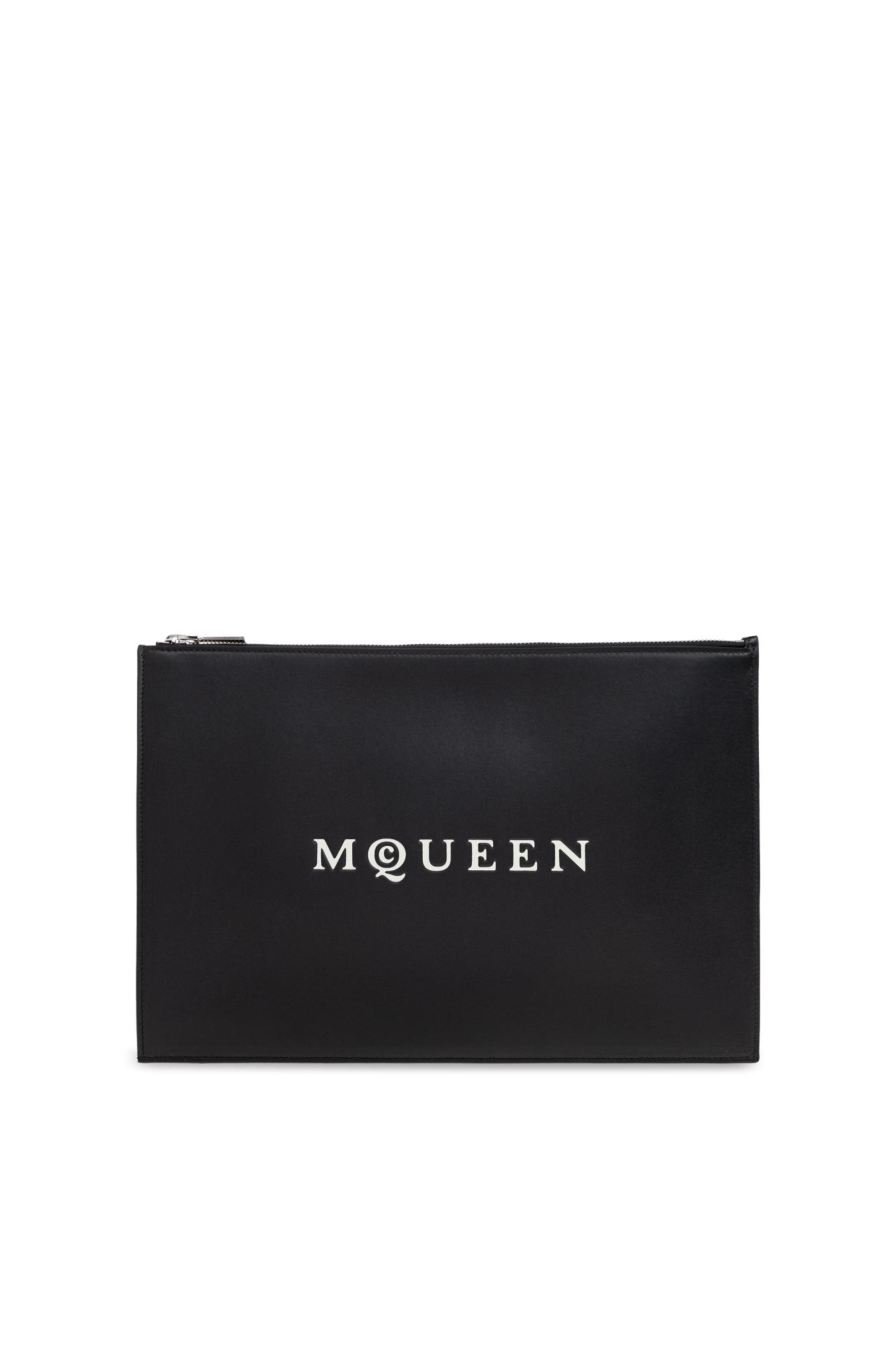 Alexander Mcqueen Leather Handbag In Black
