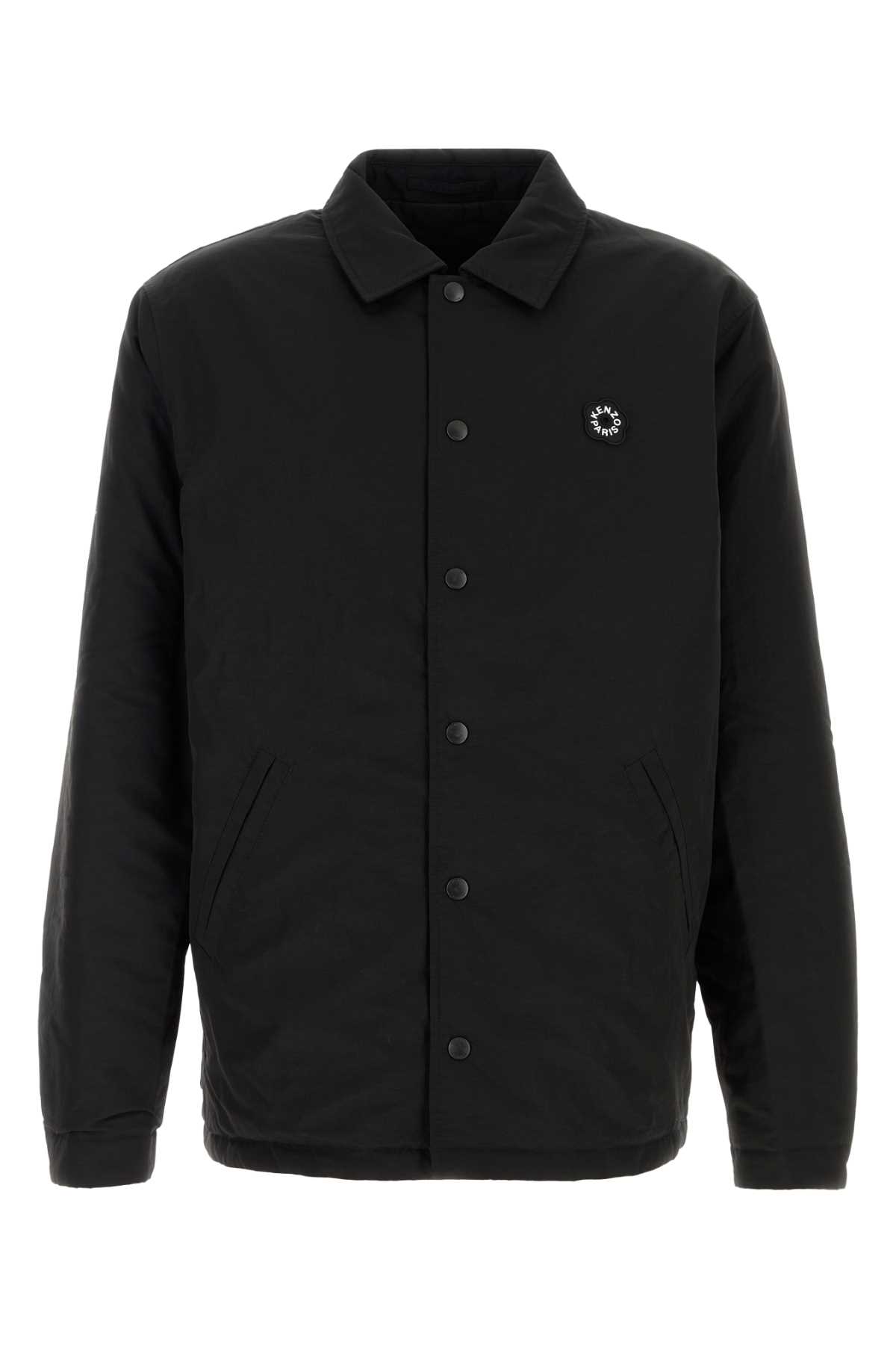 Black Nylon Reversible Jacket