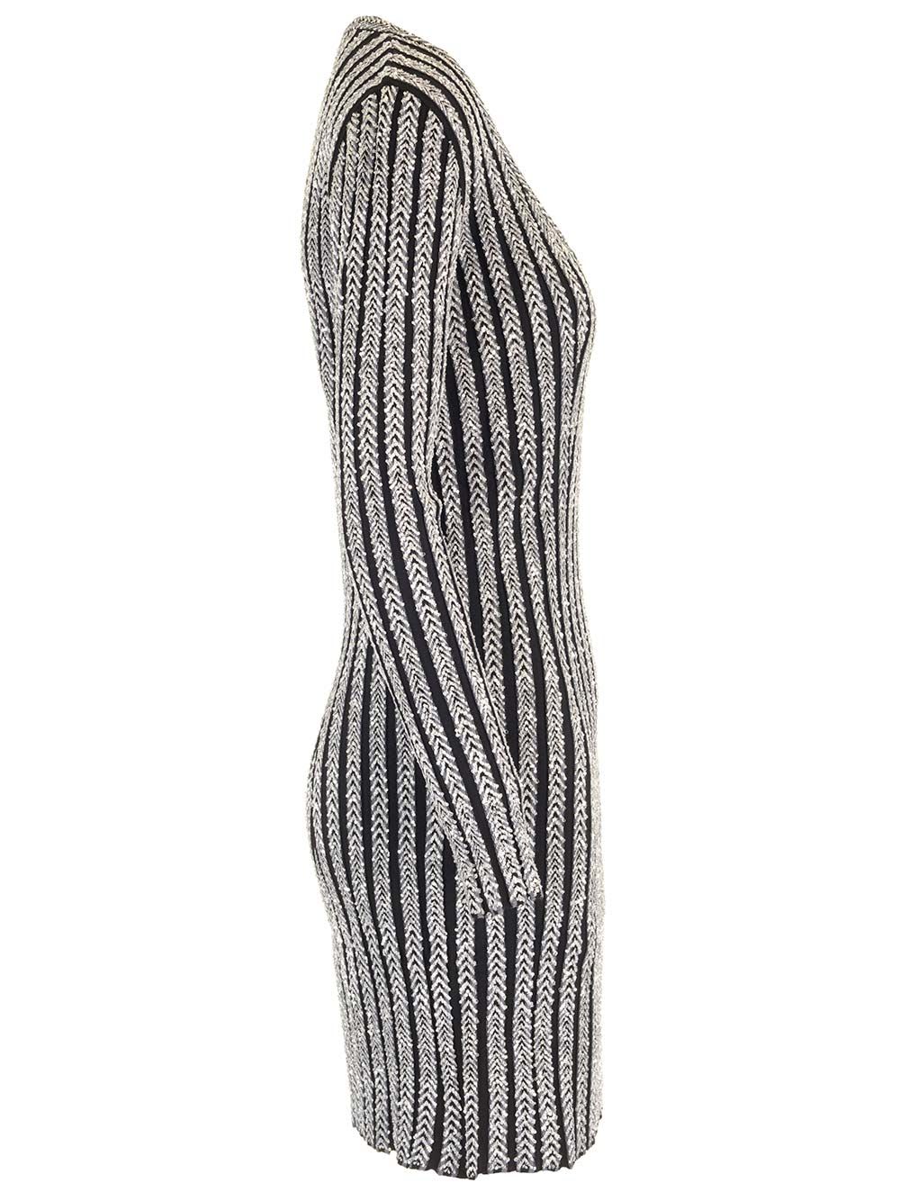 Shop Missoni Knitted Fitted Dress In White