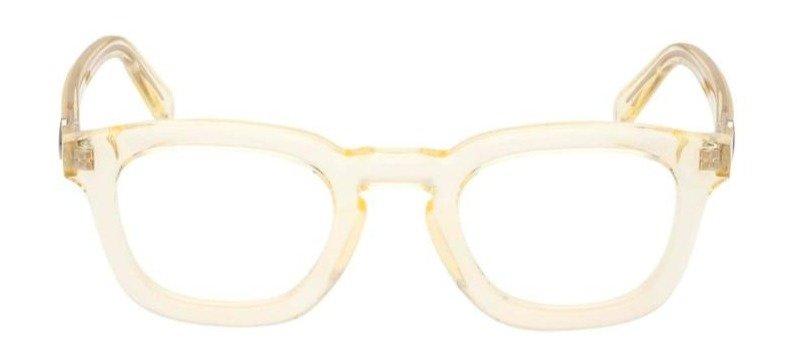 Shop Moncler Square Frame Glasses In 057