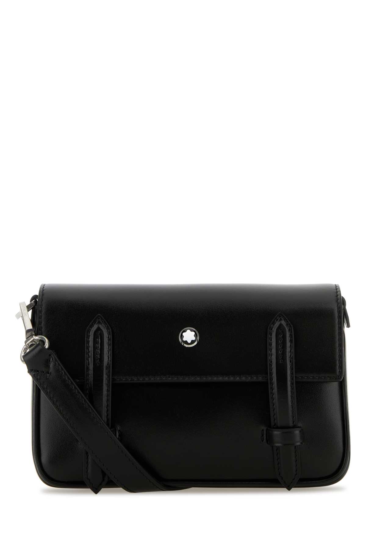 Black Leather Mini Meisterstuck Crossbody Bag