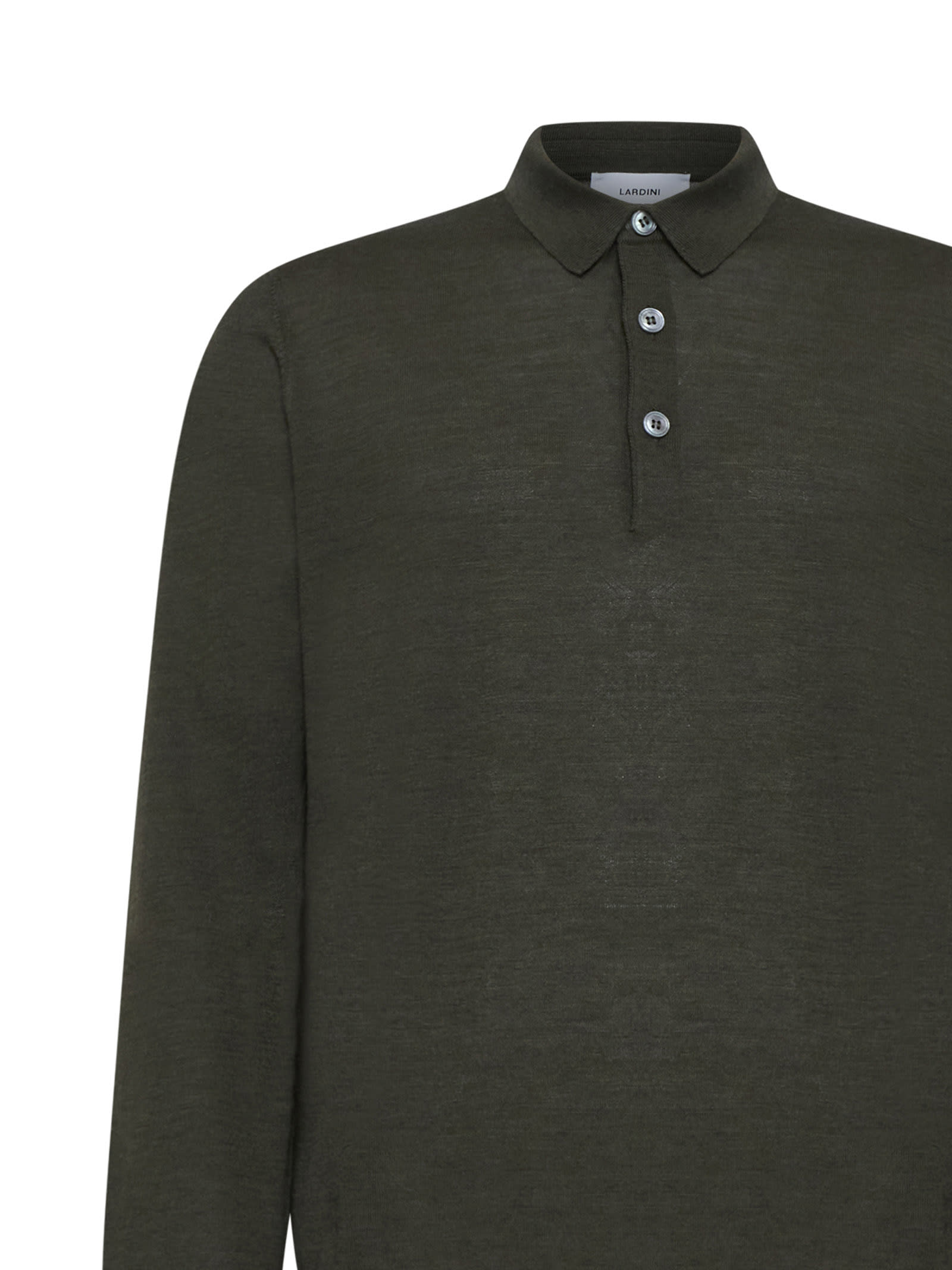 Shop Lardini Polo Shirt In Green