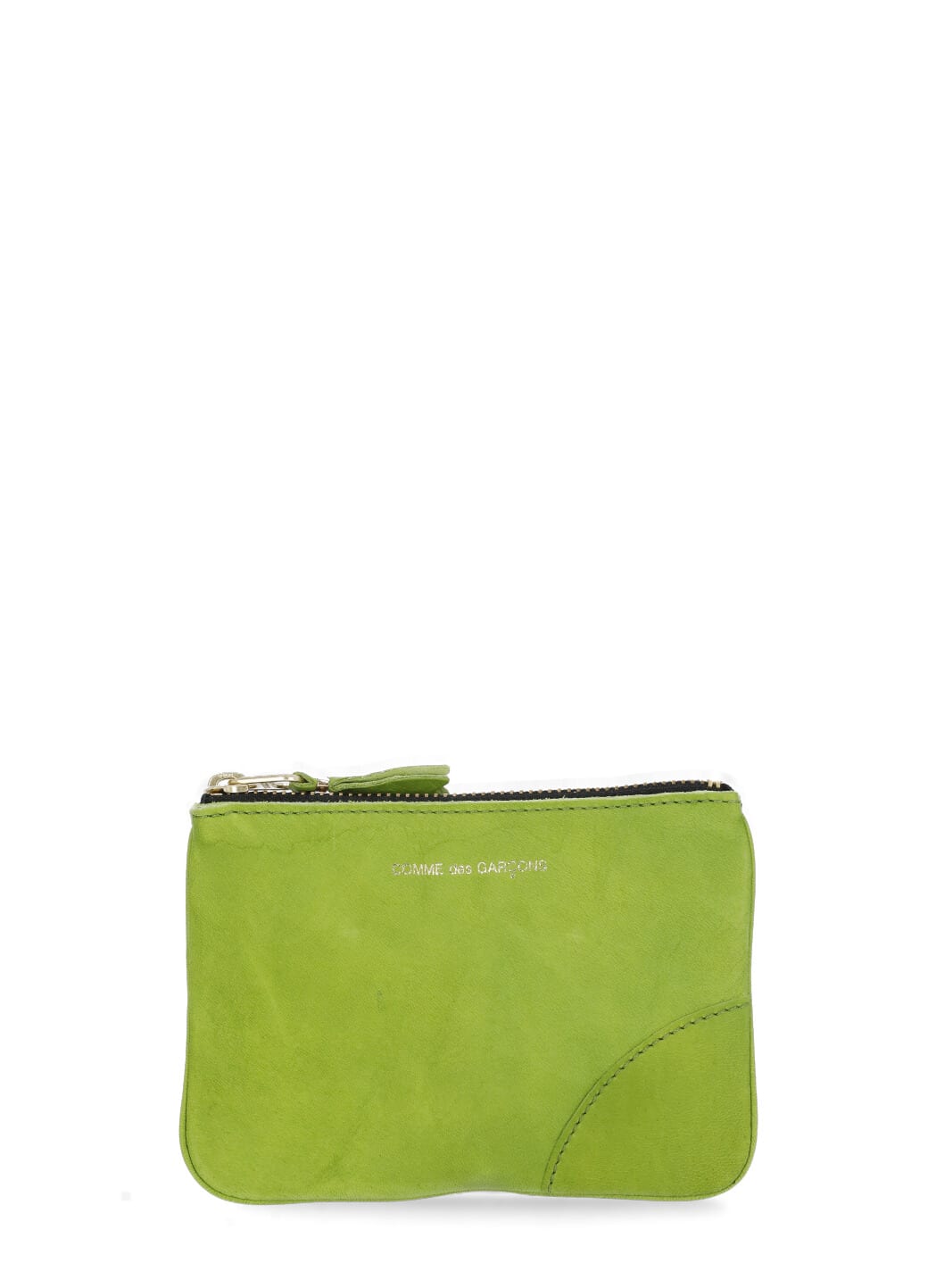 Comme Des Garçons Leather Wallet In Green