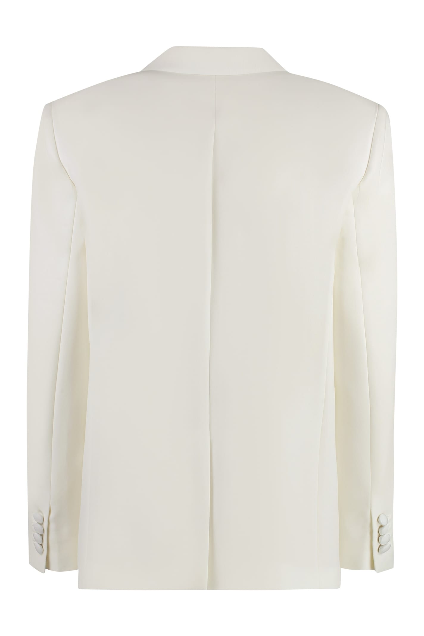 Shop Stella Mccartney Wool Blazer With Two Buttons In White