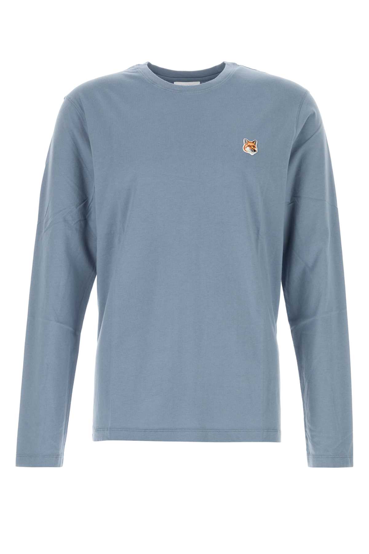 MAISON KITSUNÉ POWDER BLUE COTTON T-SHIRT 