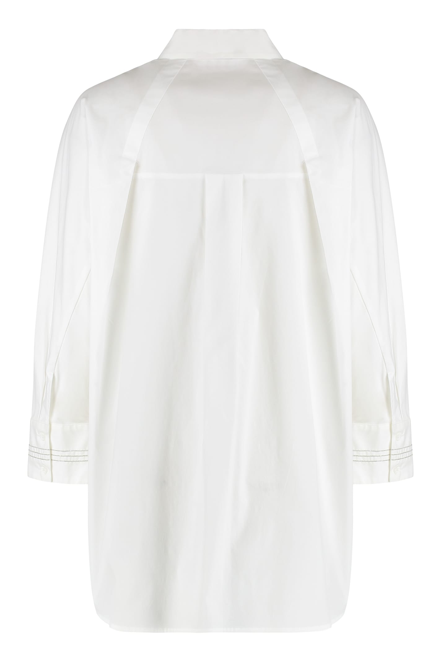Shop Peserico Cotton Shirt In White