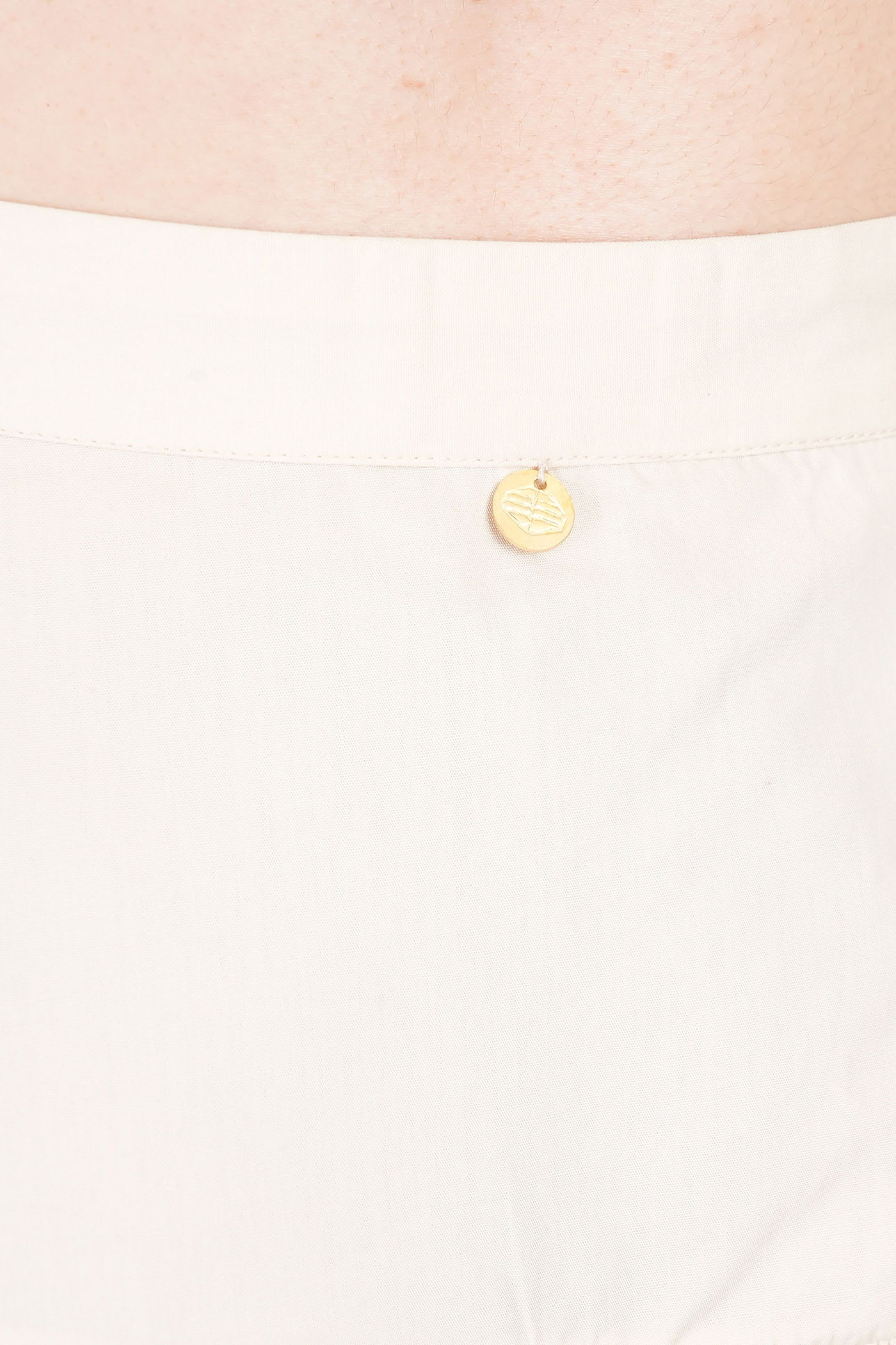 Antik Batik Pam Skirt In Beige Cotton