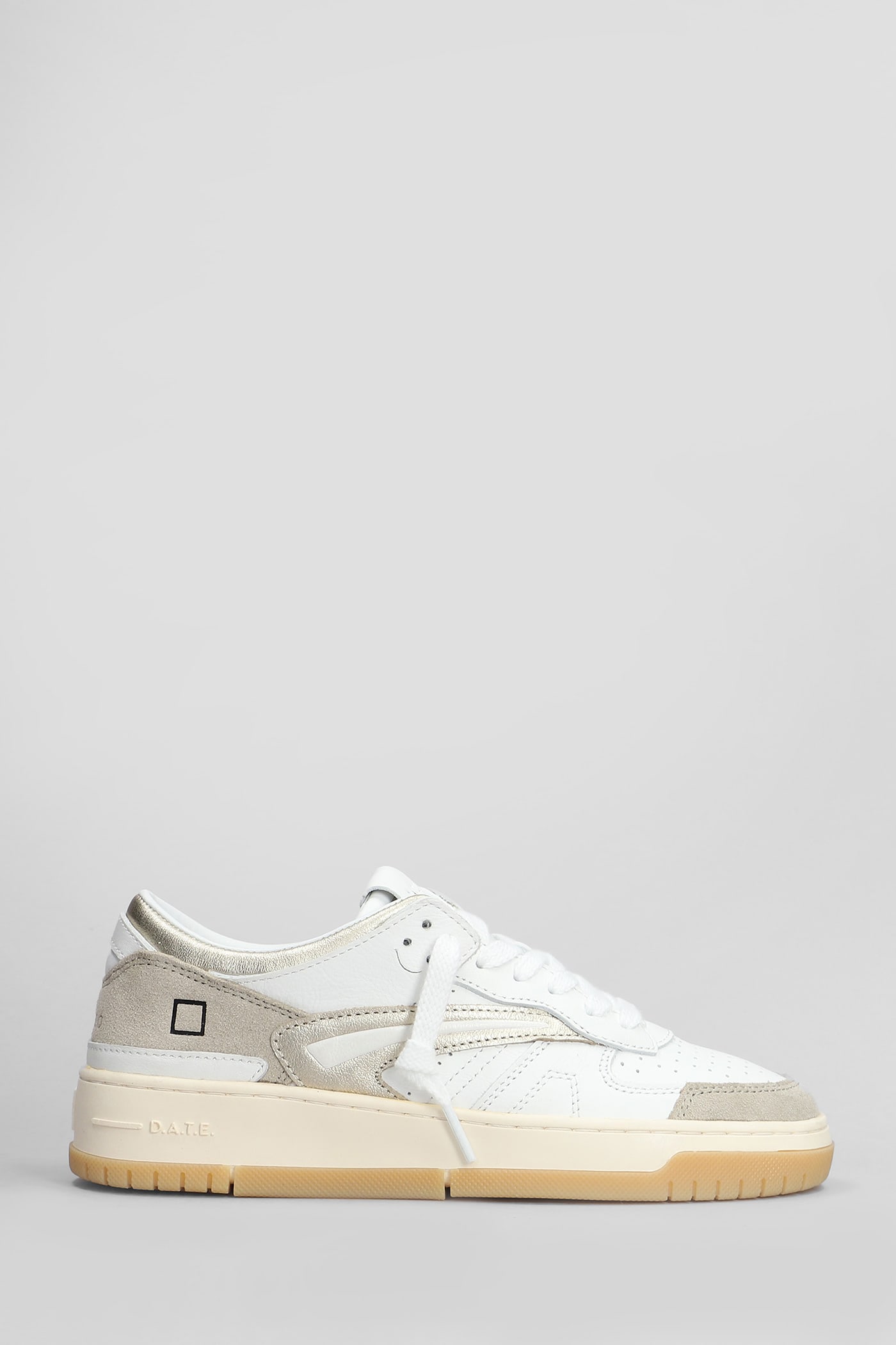 D. A.T. E. Torneo Sneakers In White Leather