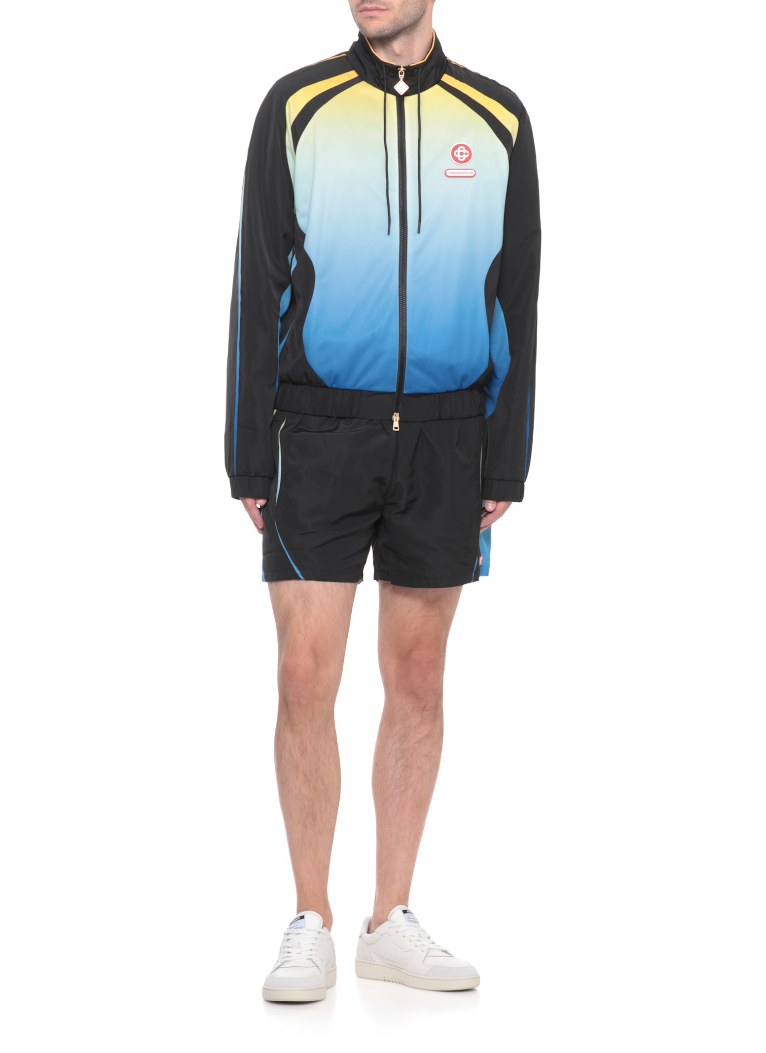 Casablanca Multicolor Short Jacket Laces In Blue
