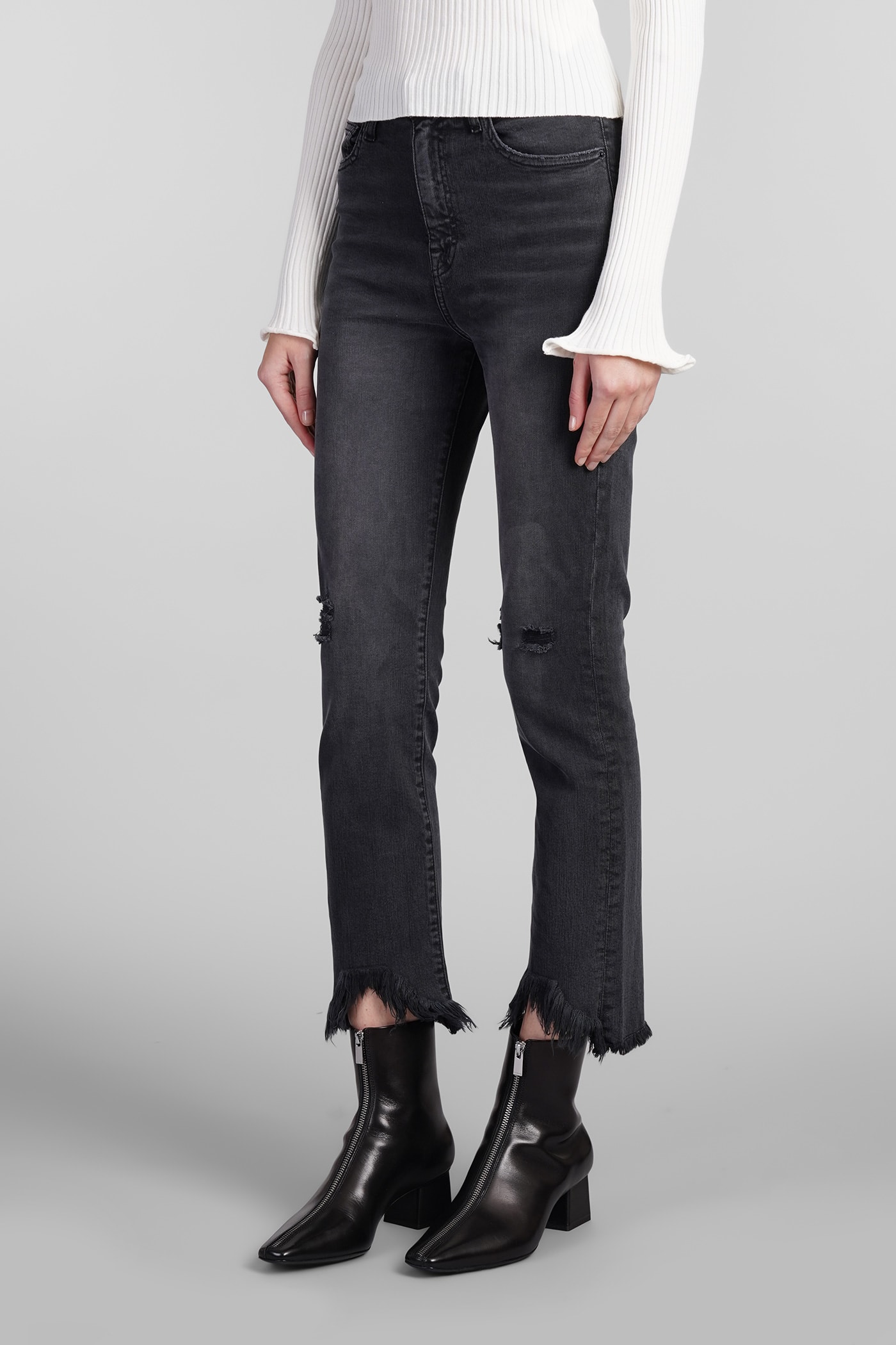 Shop Simkhai River Jeans In Black Cotton