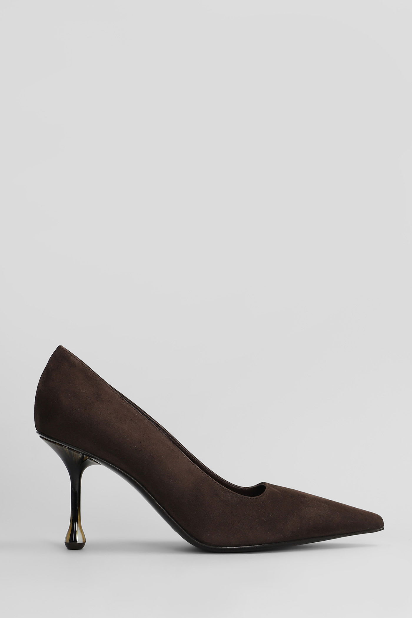 Jimmy Choo Ixia 80 Pumps In Brown Suede In Brown
