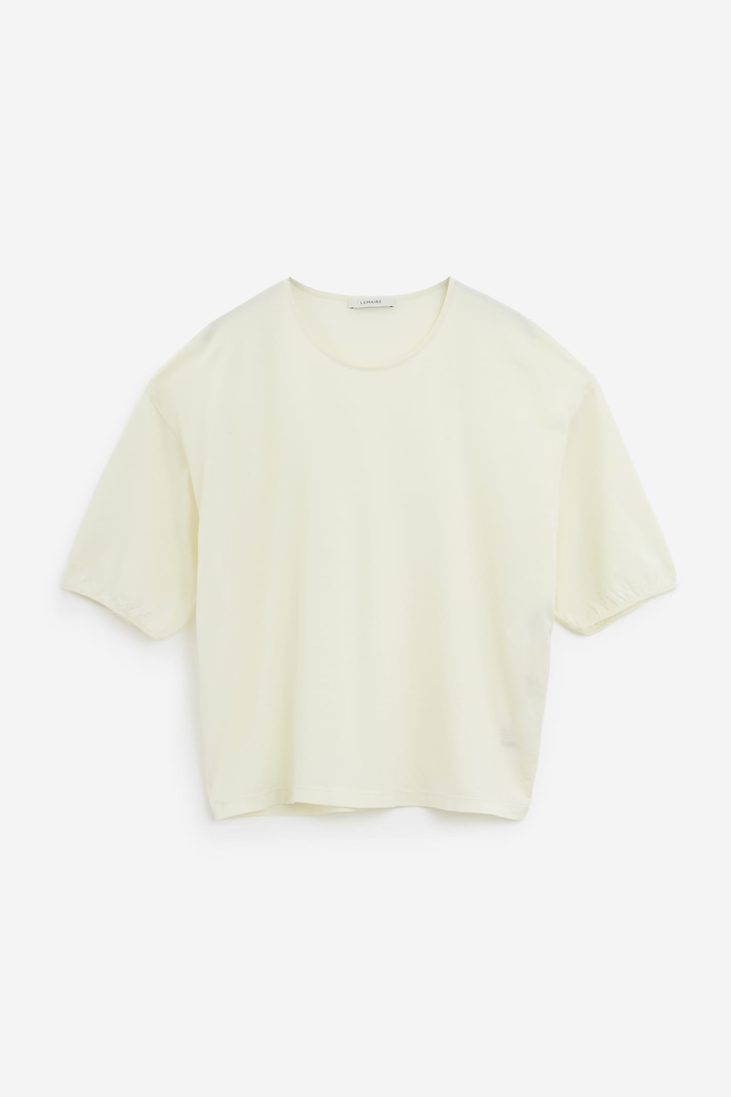 Shop Lemaire Ss Relaxed T-shirt In Yellow