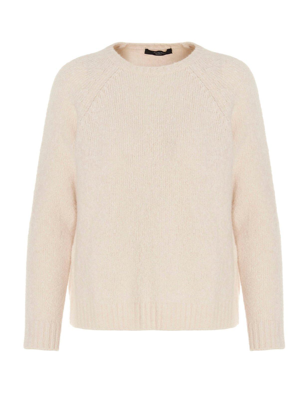 Weekend Max Mara pre-owned cream short-sleeved crewneck sweater