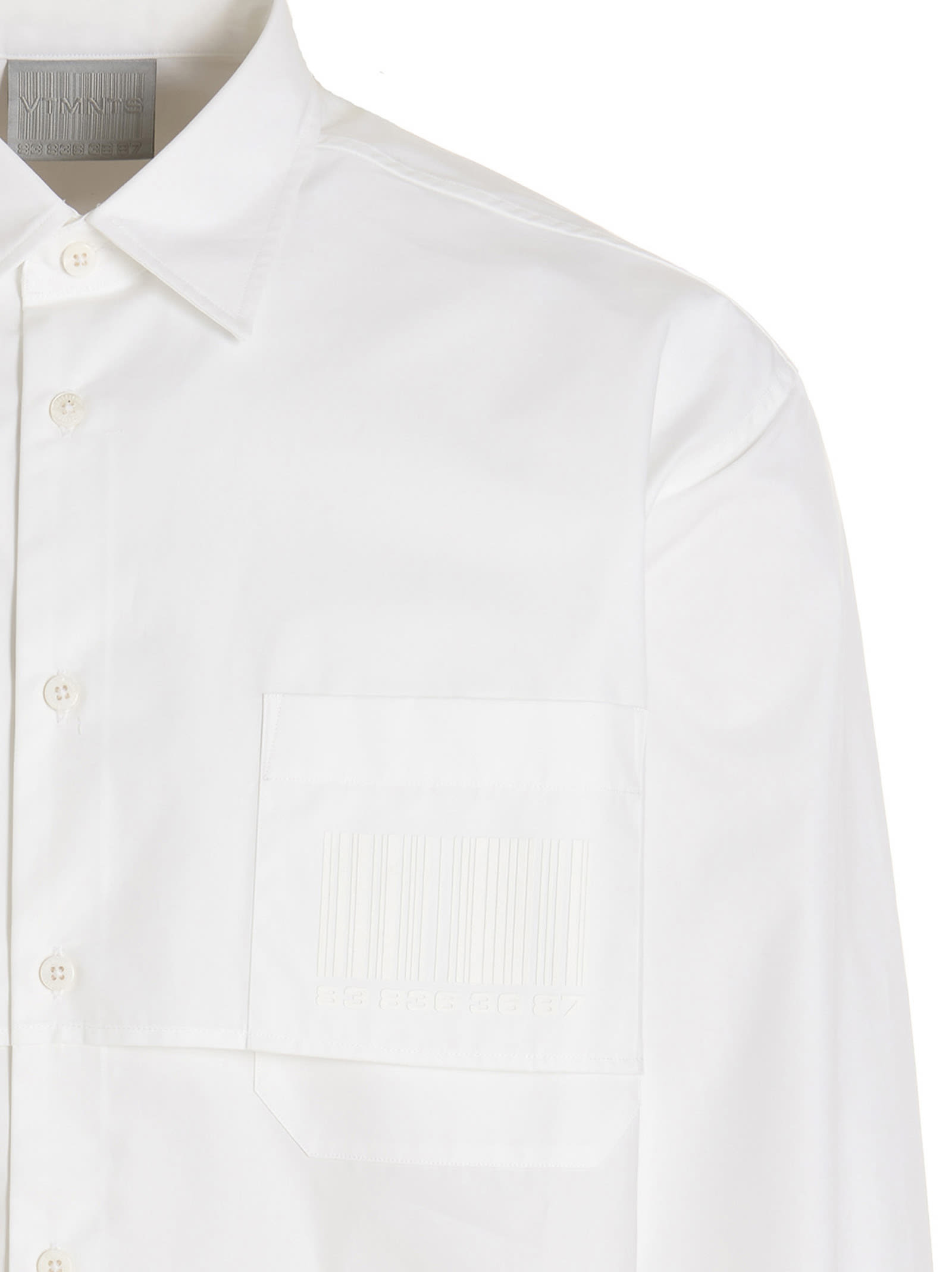 Shop Vtmnts Barcode Shirt In White
