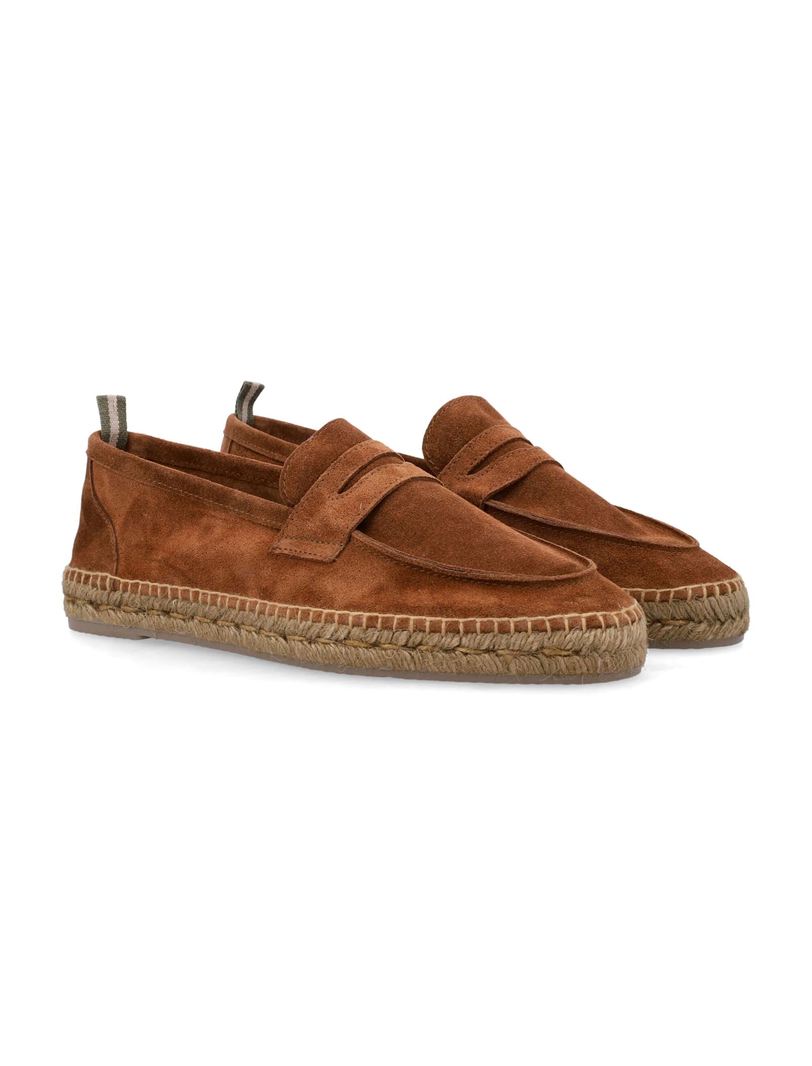 Castaã±er Castaner Brown Suede Slip-on Shoes In Brown