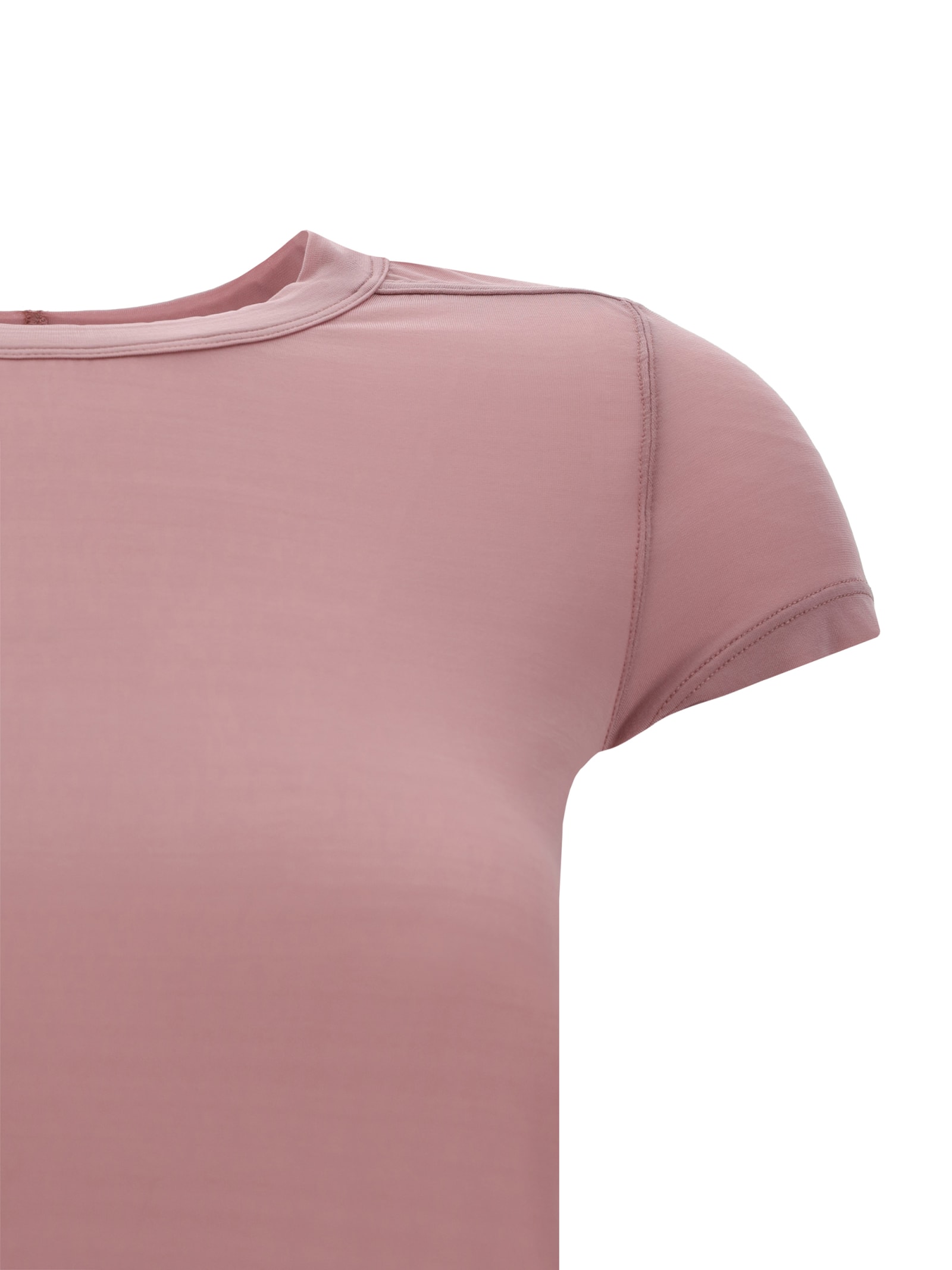 Shop Rick Owens T-shirt In Dusty Pink