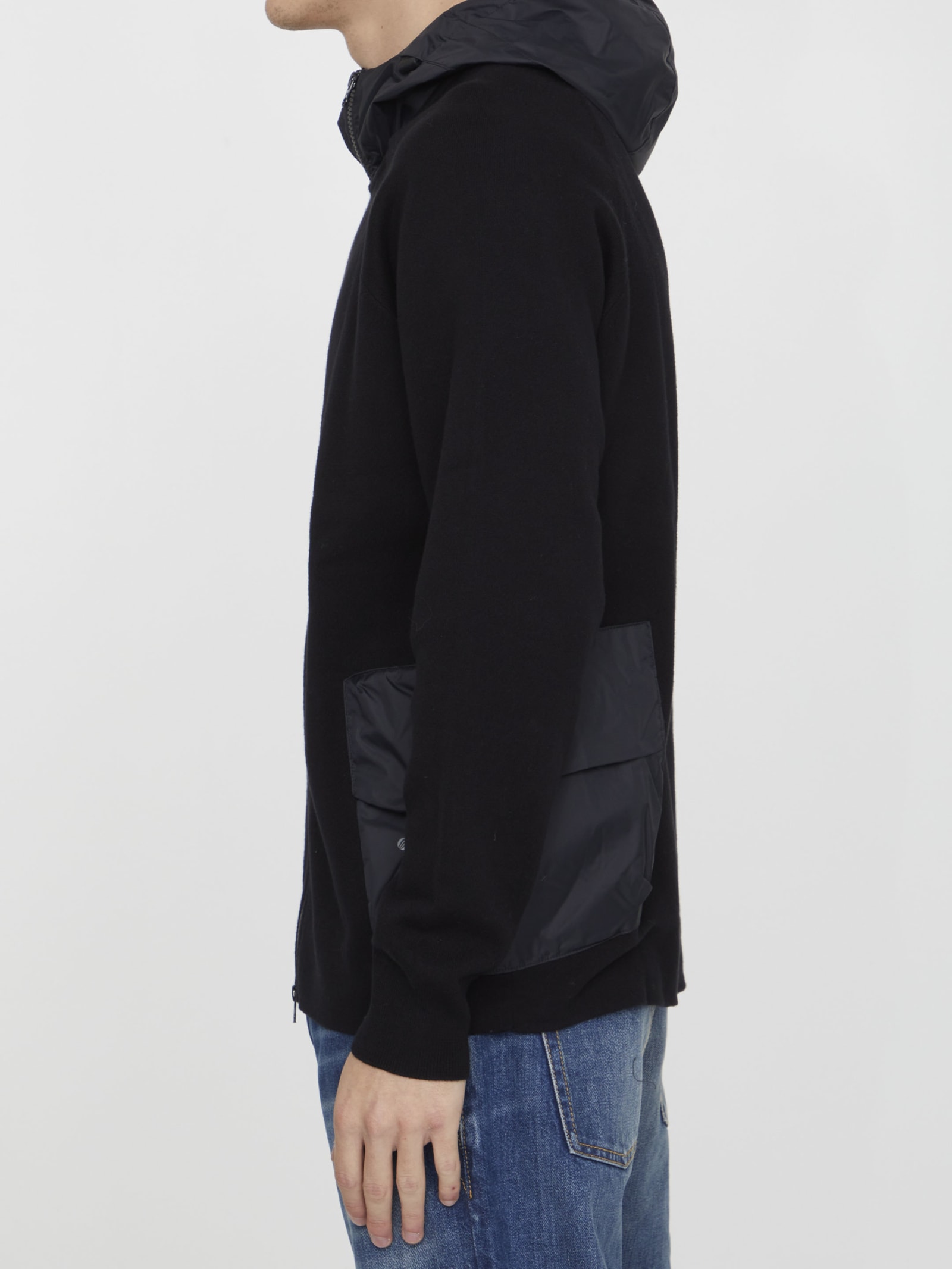 Shop C.p. Company Black Cotton Hoodie