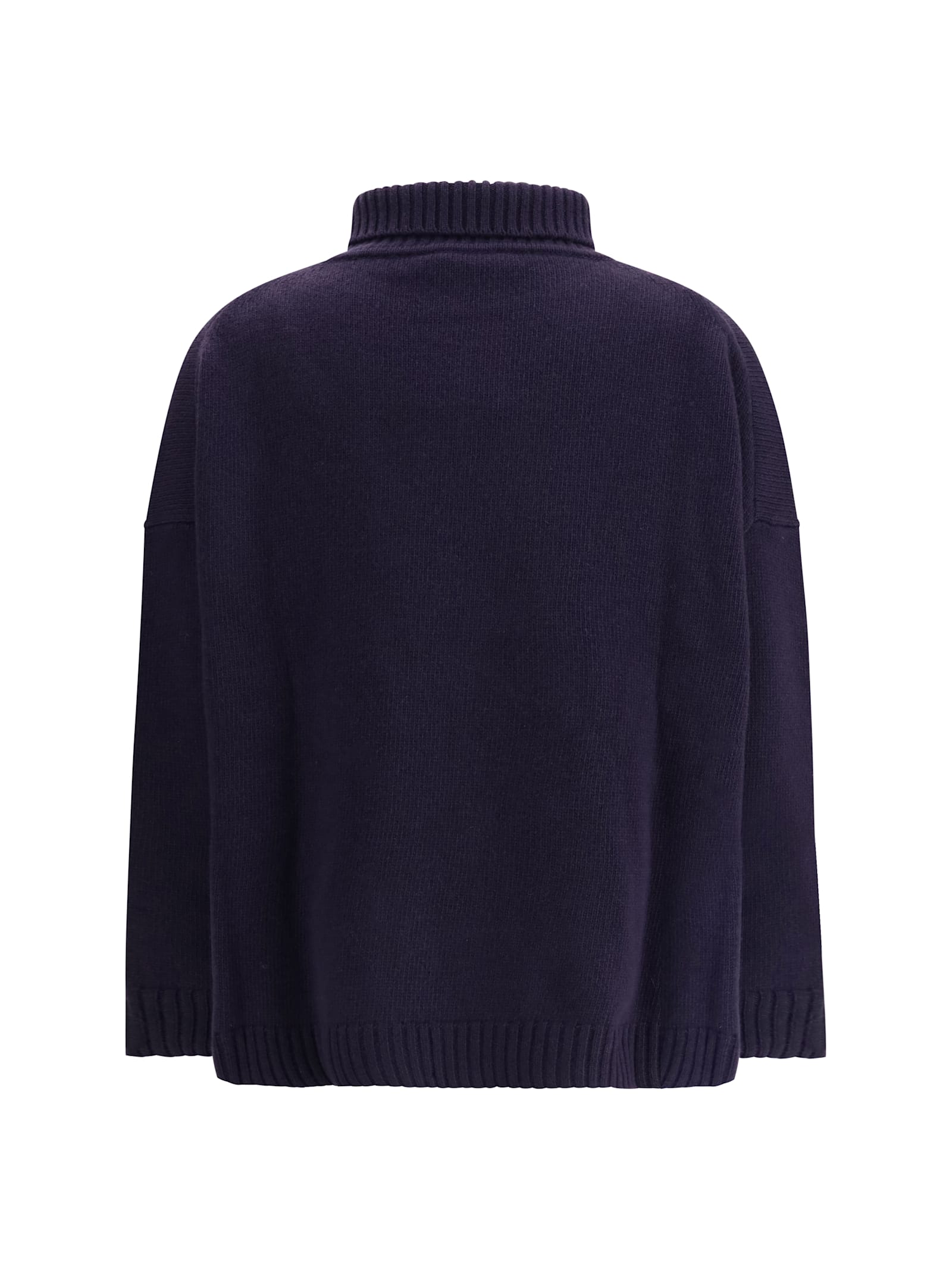 Weekend Max Mara Wool Turtleneck Sweater In Blue