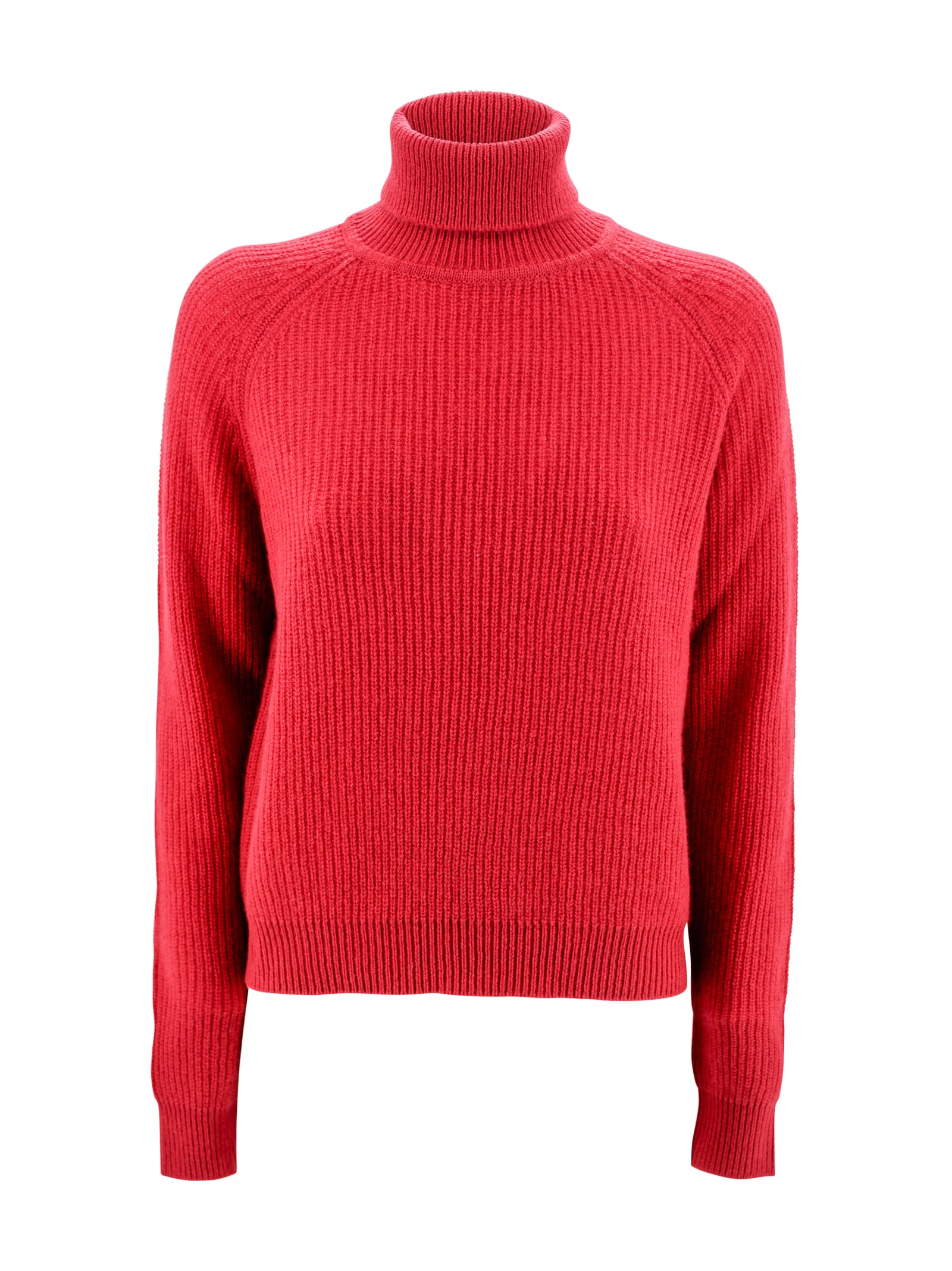 Shop Be You Ribbed Turtleneck In Red