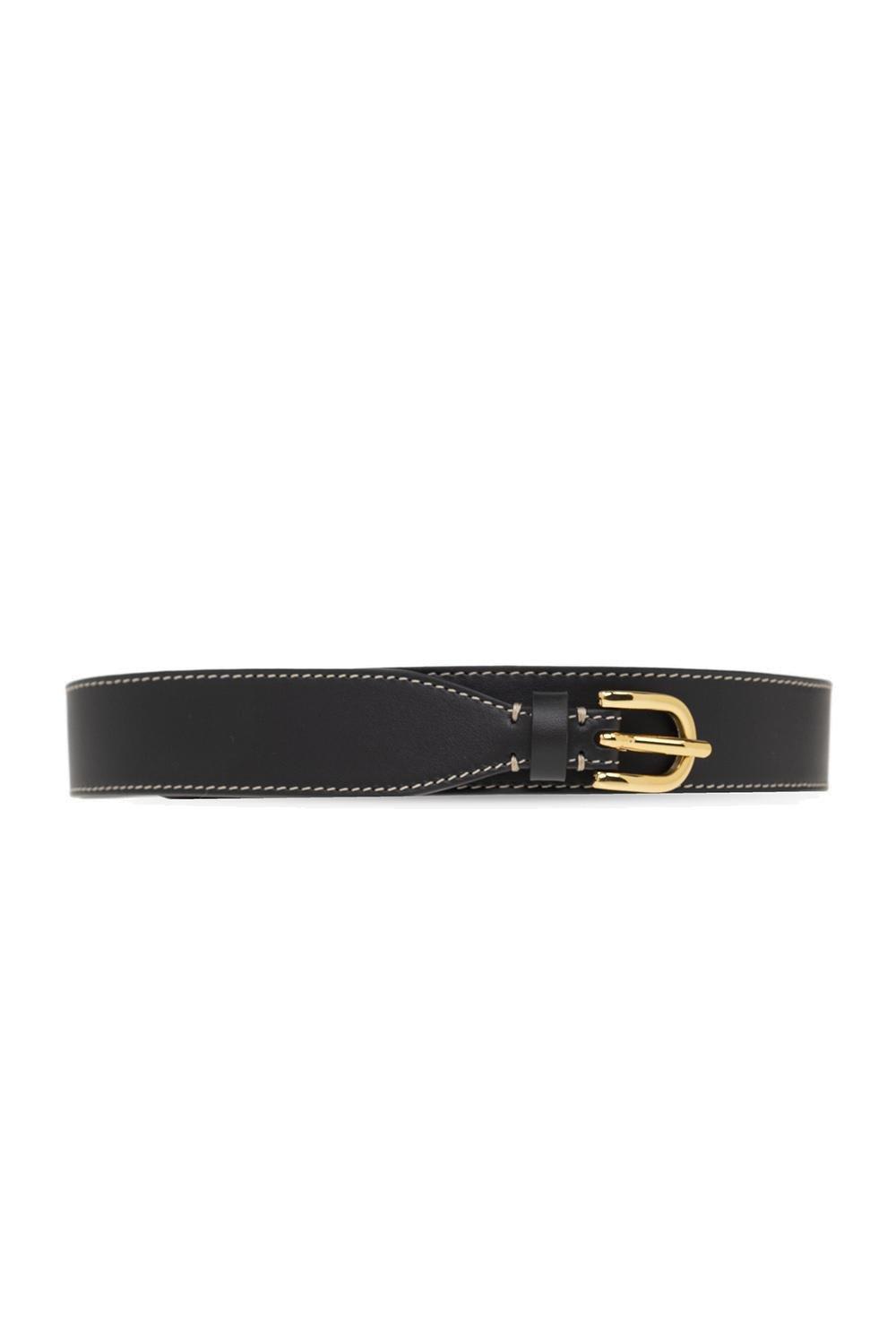 Stitch Detailed Buckled Belt