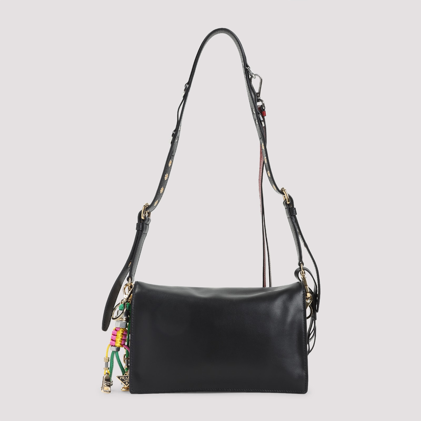 Prada Soft Sound Shoulder Bag In Black