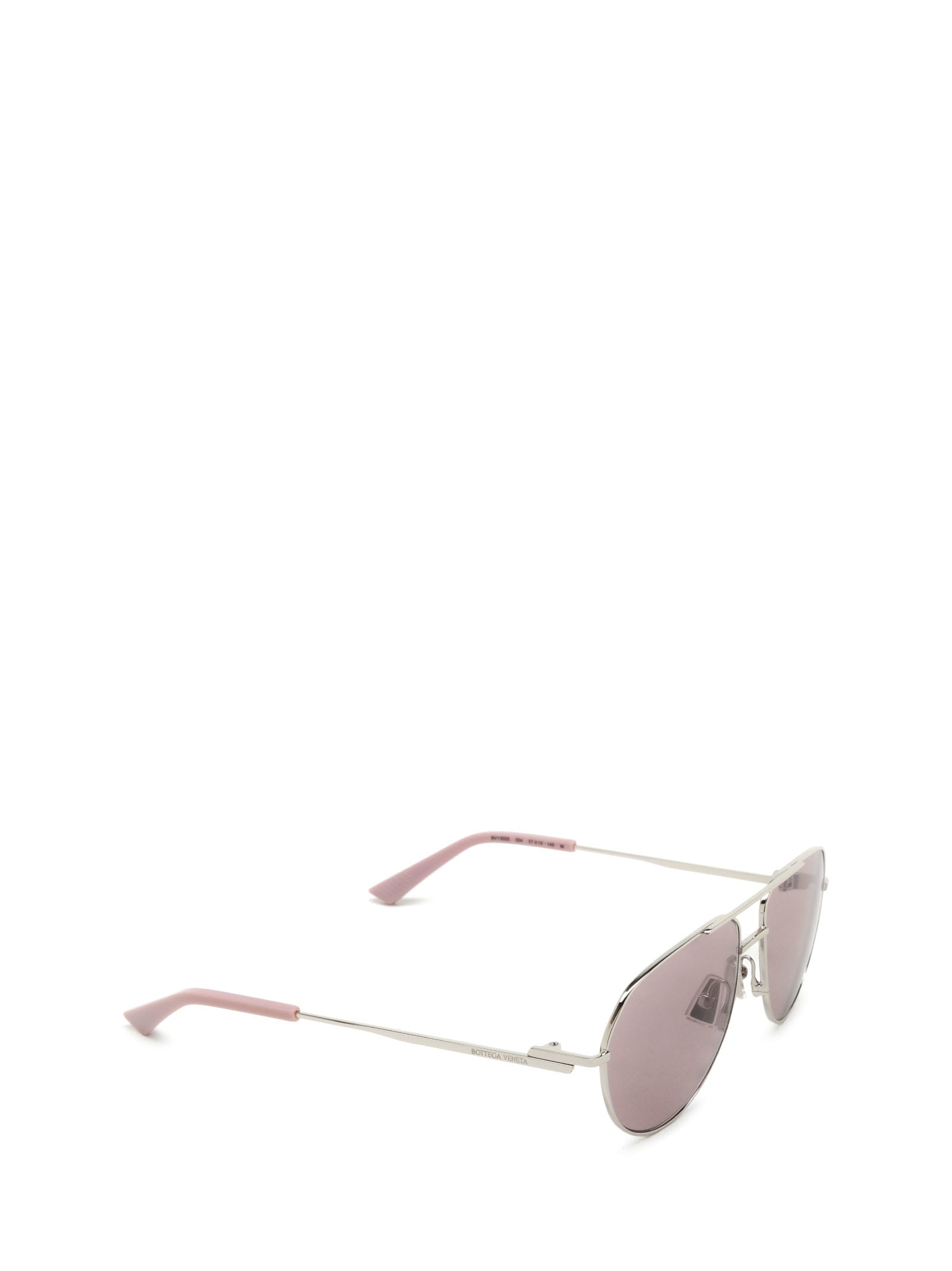 Shop Bottega Veneta Bv1302s Silver Sunglasses