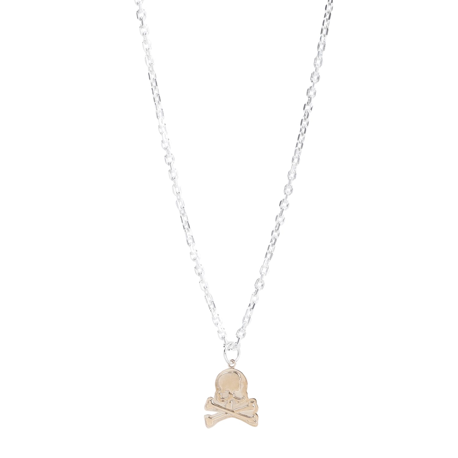 Shop Mastermind Japan Charm Necklace In Silver Gold