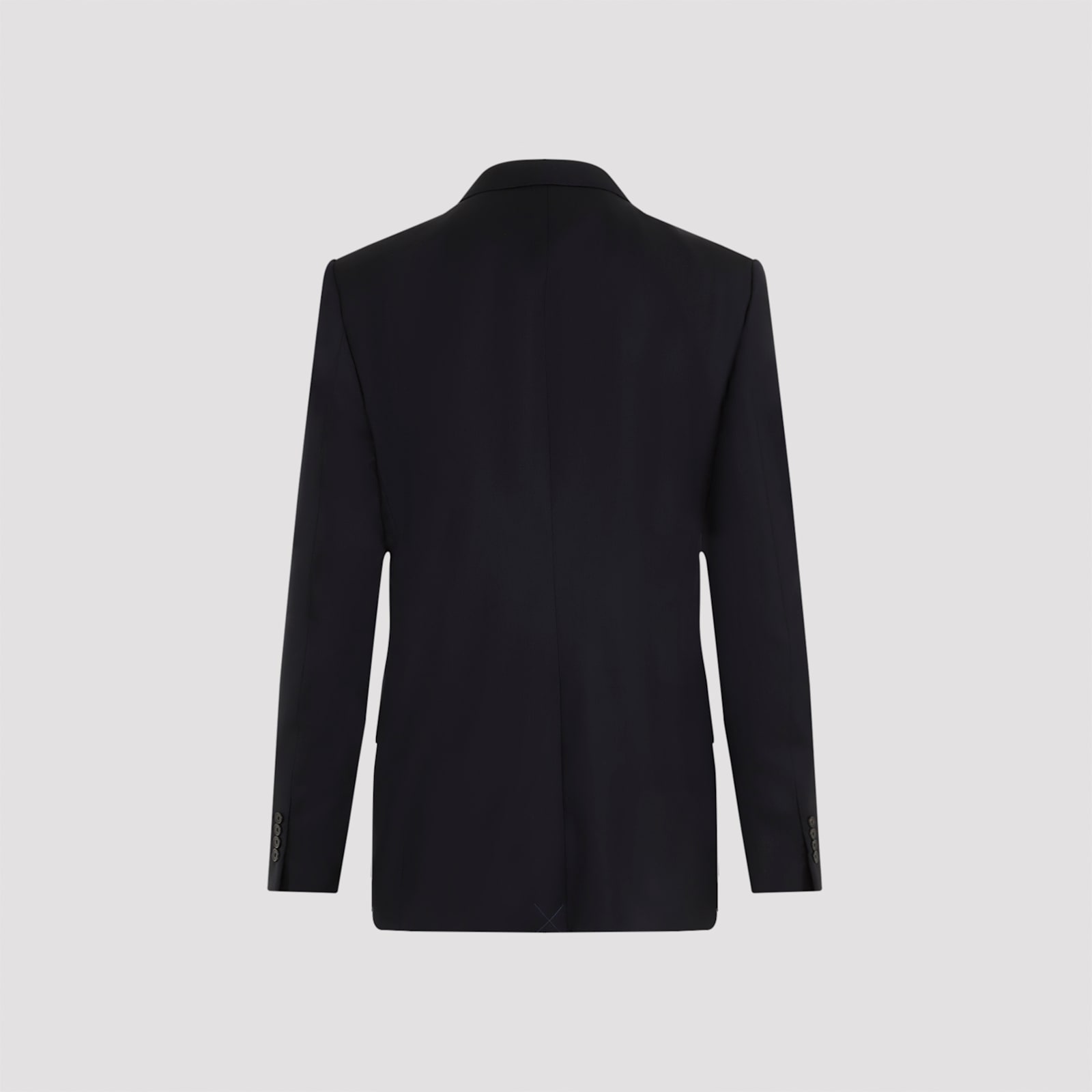 Shop Lanvin Single Breasted Tailored Jacket In Navy Blue