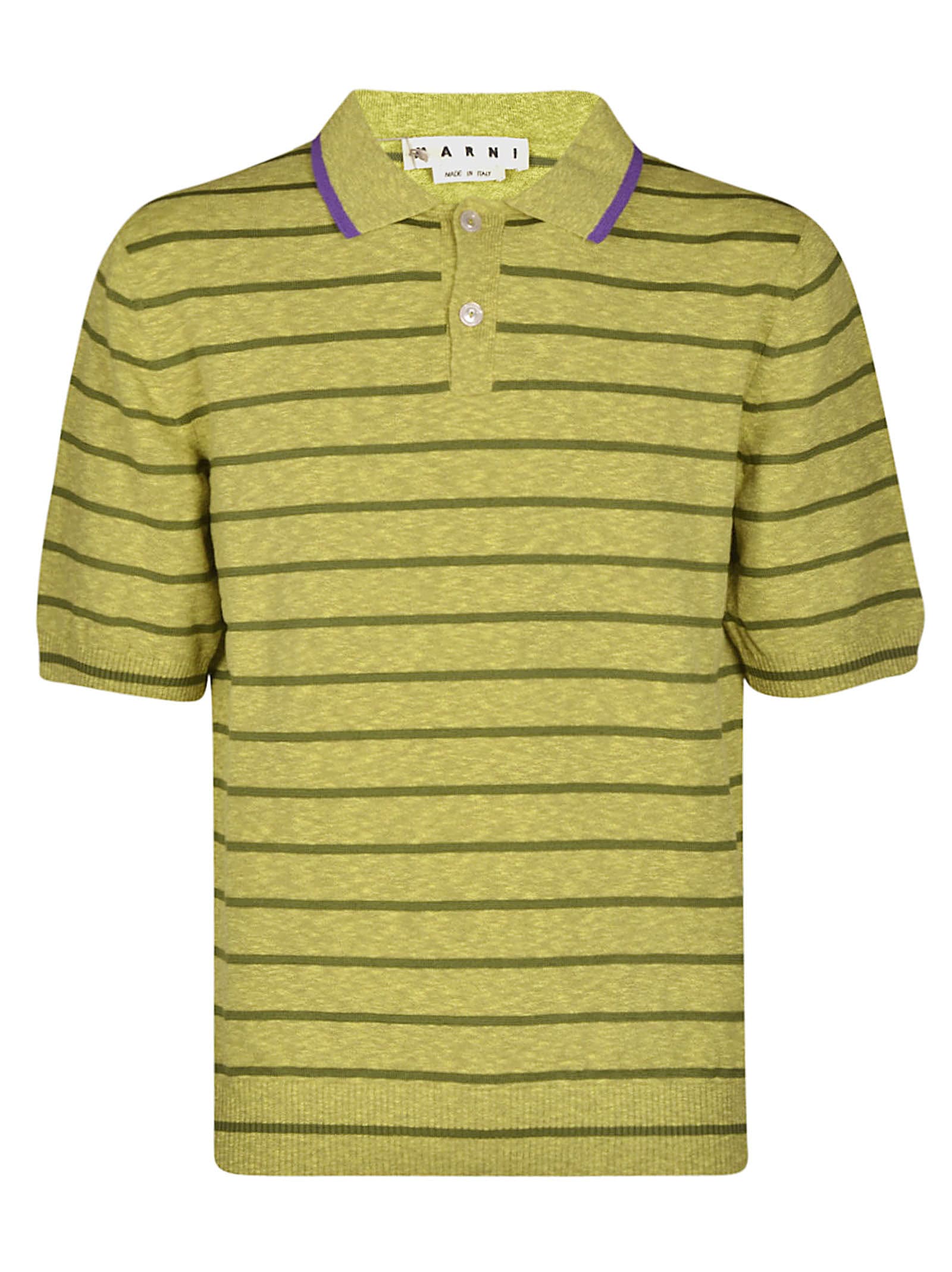 MARNI STRIPED POLO SHIRT,11308530