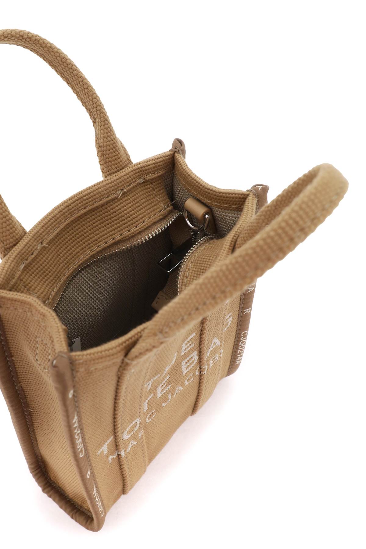 Marc Jacobs The Phone Jacquard Tote Bag In Camel