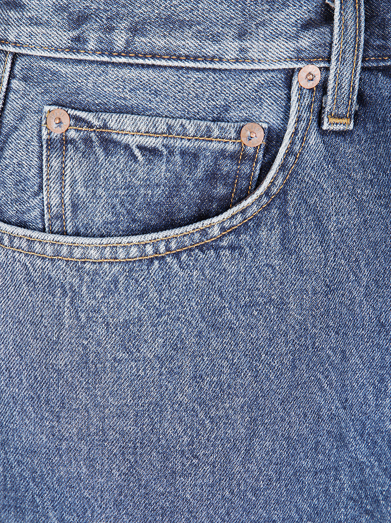 Agolde Beesley Buttoned Denim Shorts