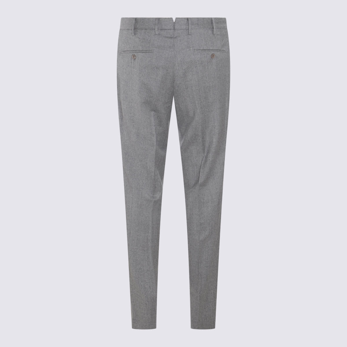 Shop Incotex Light Grey Wool Pants