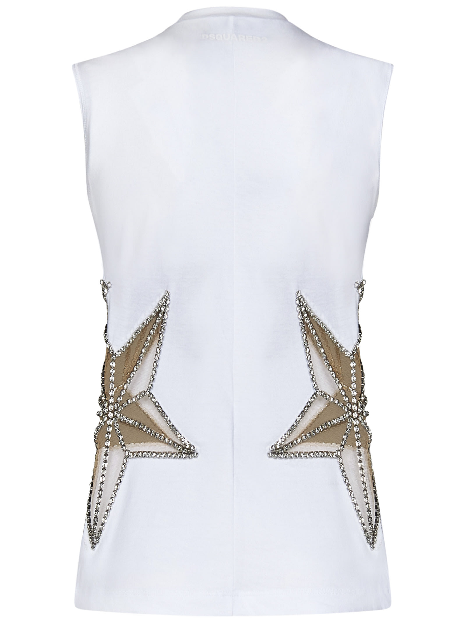 Shop Dsquared2 Tank Top In Bianco