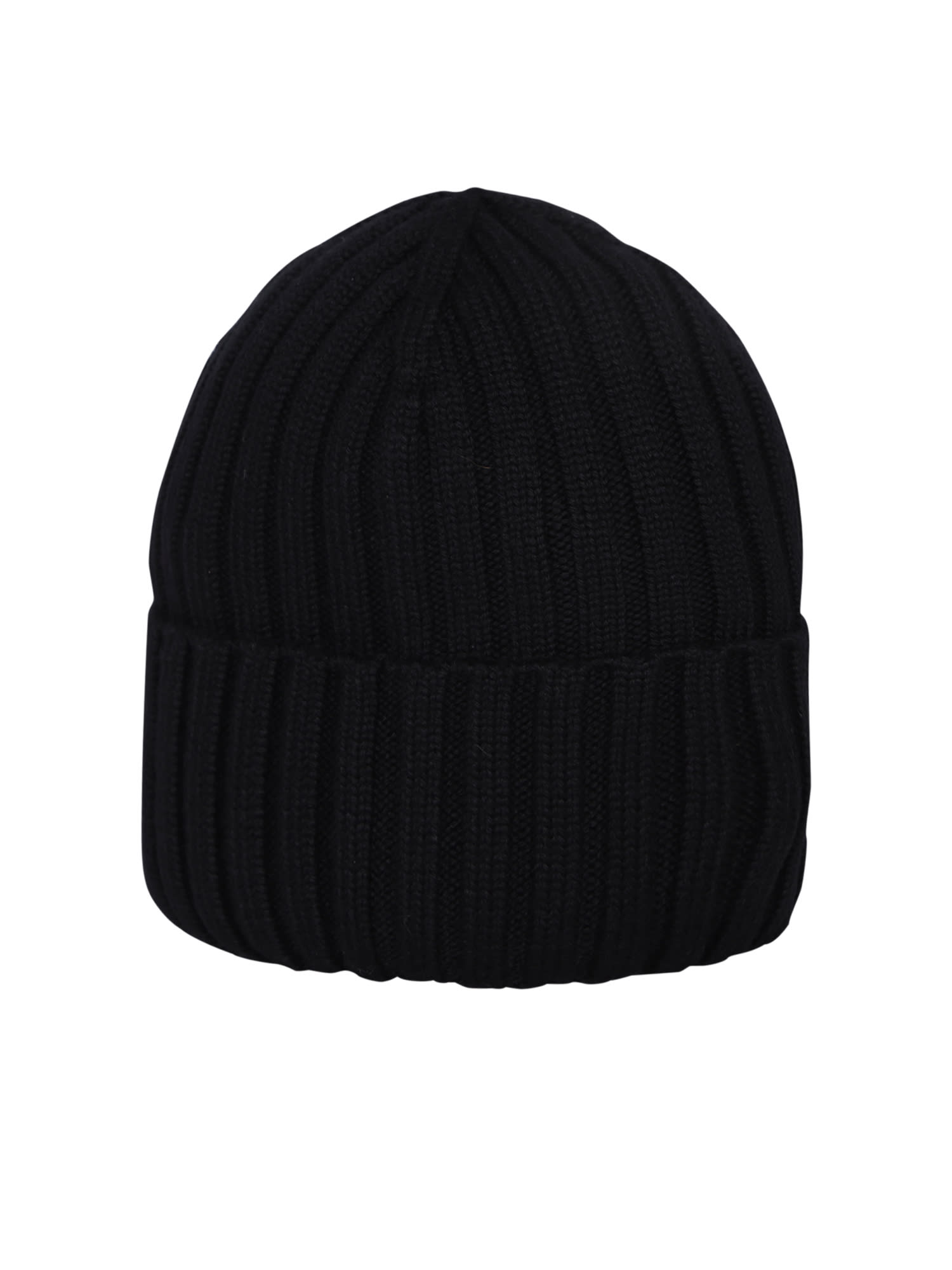Moncler Women Beanie Wool And Cashmere Hat In Black