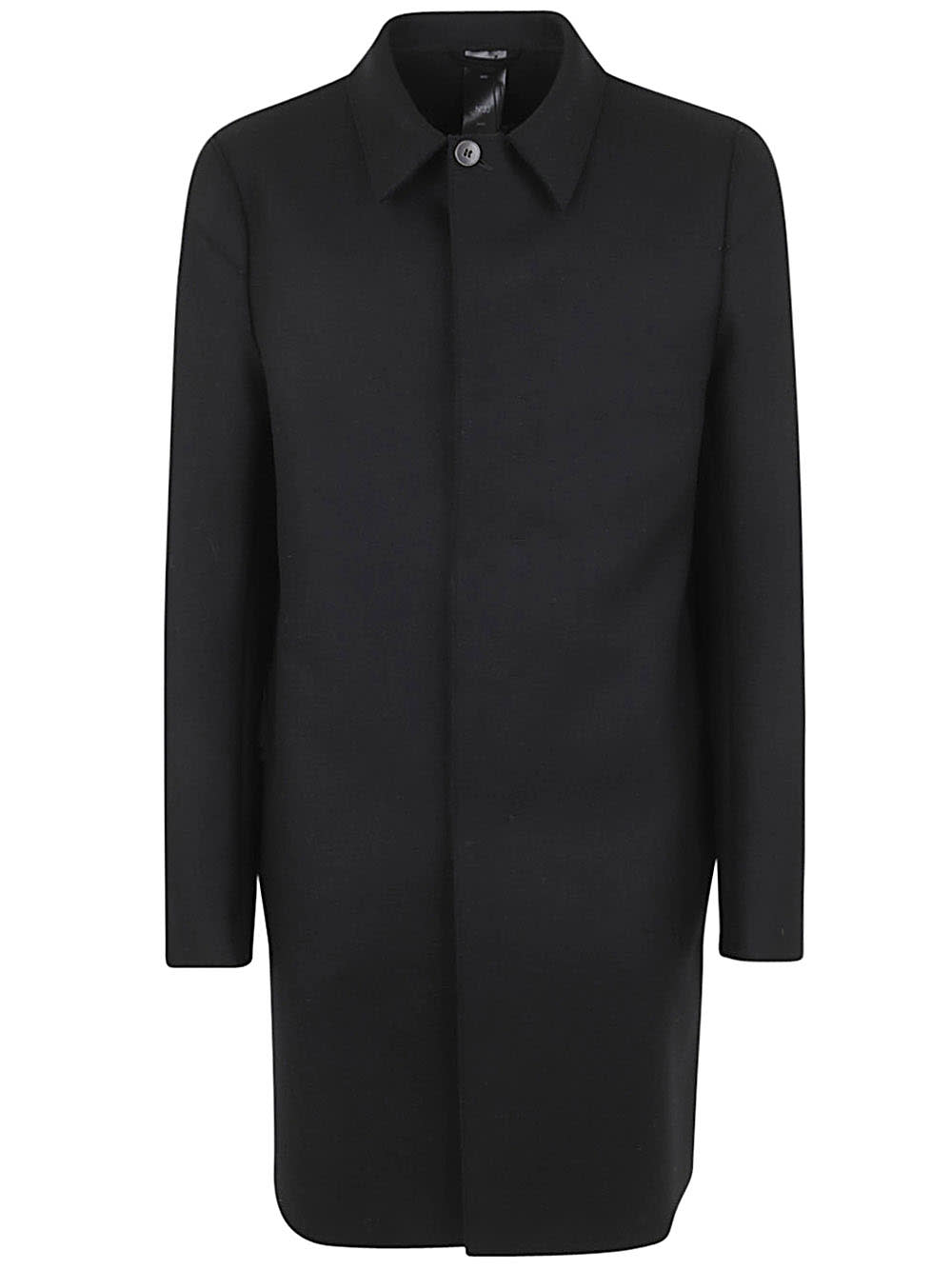Shop Sapio Panno Short Coat In Black