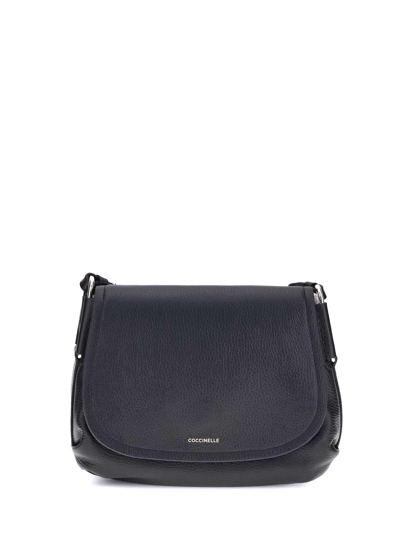 Coccinelle Flap-fastening Leather Cross-body Bag In Blue